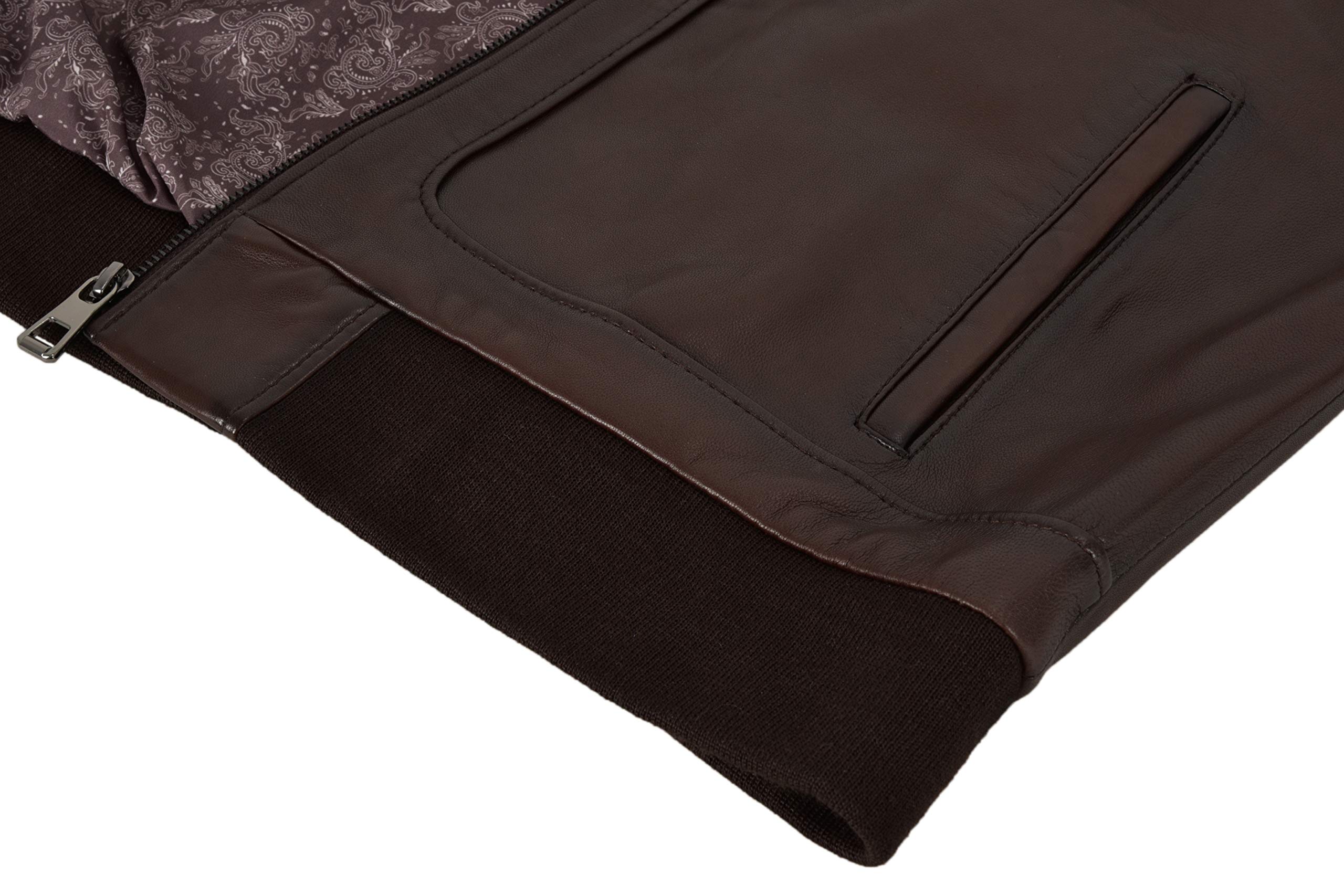 Men's Brown Italian Lambskin Racer Leather Jacket - Semi Veg Tanned Casual Biker Jacket for Men | Perfect for Motorcycle Riding, Night Out & Fashion Statement