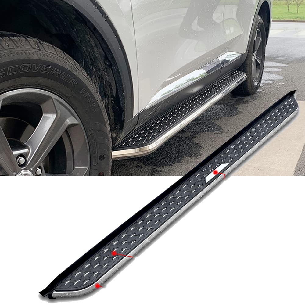 Premium Aluminum Running Boards & Side Steps Nerf Bars for Toyota Highlander 2020-2022 - Heavy Duty Off-Road Protection & Easy Step Access for SUV Trucks
