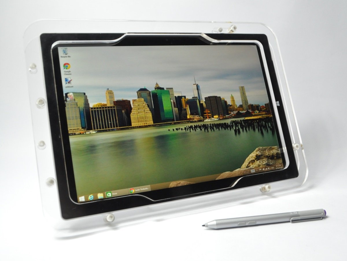 TABcare Dell Latitude 5285 5290 2-in-1 Security Anti-Theft Laptop Stand Kit - Clear Desktop Mount for Kiosk, POS, Retail Store & Showroom Display - Perfect for Business, Office & Public Spaces
