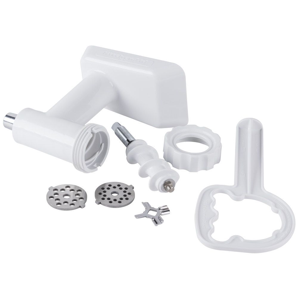 KitchenAid KSMFGA Food Grinder Attachment for Stand Mixers - Perfect for Grinding Meat, Vegetables & Nuts - Ideal for Homemade Sausages, Burgers & Baby Food