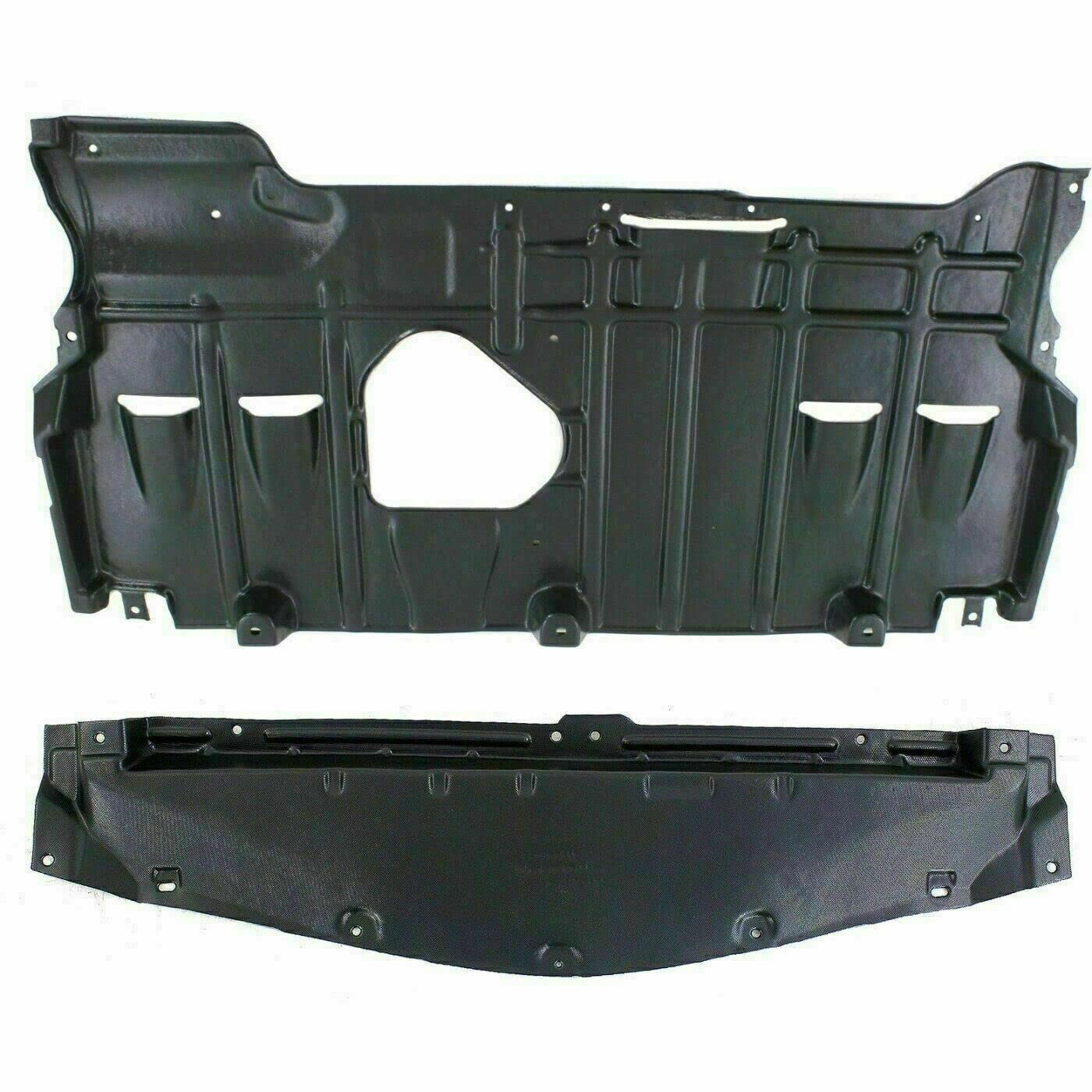 2010-2013 Mazda 3 Front & Rear Engine Splash Shield Under Cover + Fender Liners Set (Driver & Passenger Side) - Direct Replacement Parts MA1249139 MA1248139 MA1228113 MA1228112 - Perfect for Off-Road Protection & Winter Driving