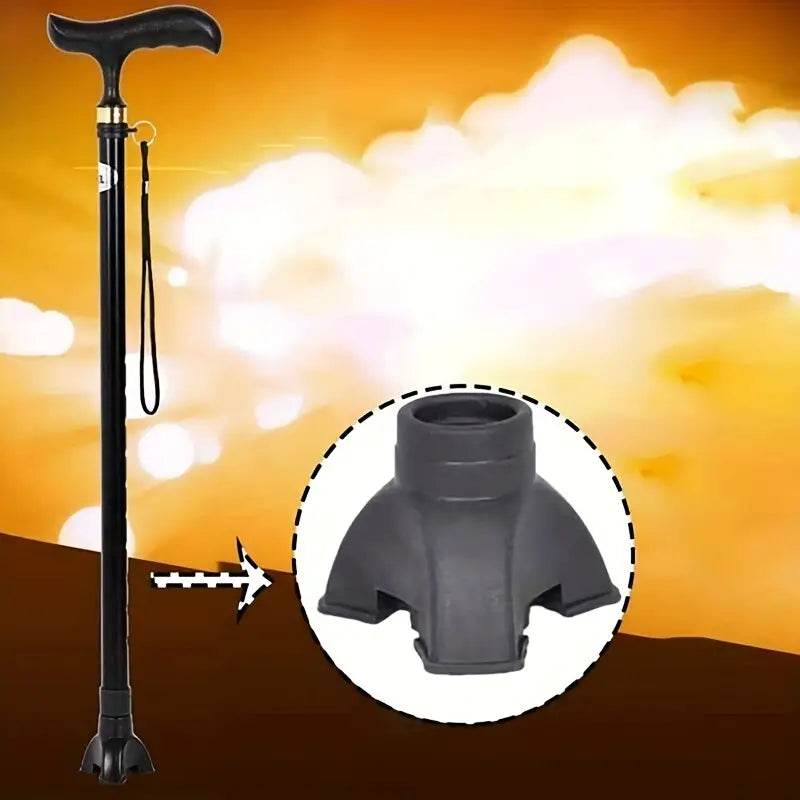 Premium Self Standing Walking Stick with Tripod Tips - Lightweight Adjustable Cane for Seniors & Hiking - Ideal for Outdoor Activities & Mobility Support
