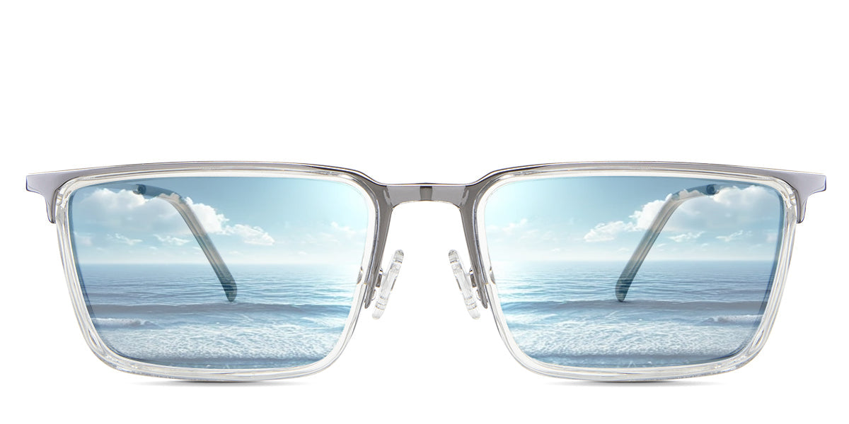 Zayn Men's Prescription Tinted Glasses - Blue Light Blocking & UV Protection for Work, Gaming & Reading