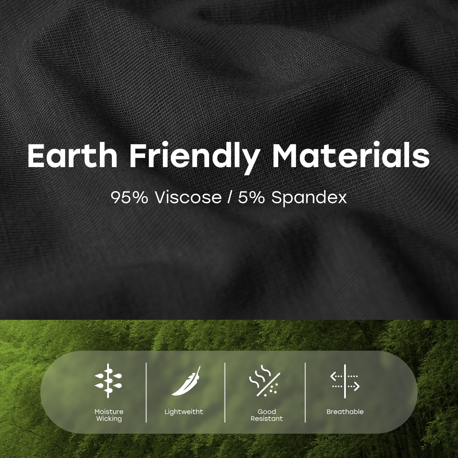 5Mayi Men's Bamboo Viscose Boxer Briefs - 3 Pack Breathable Soft Underwear with No Open Fly - Perfect for Daily Wear, Workout & Travel