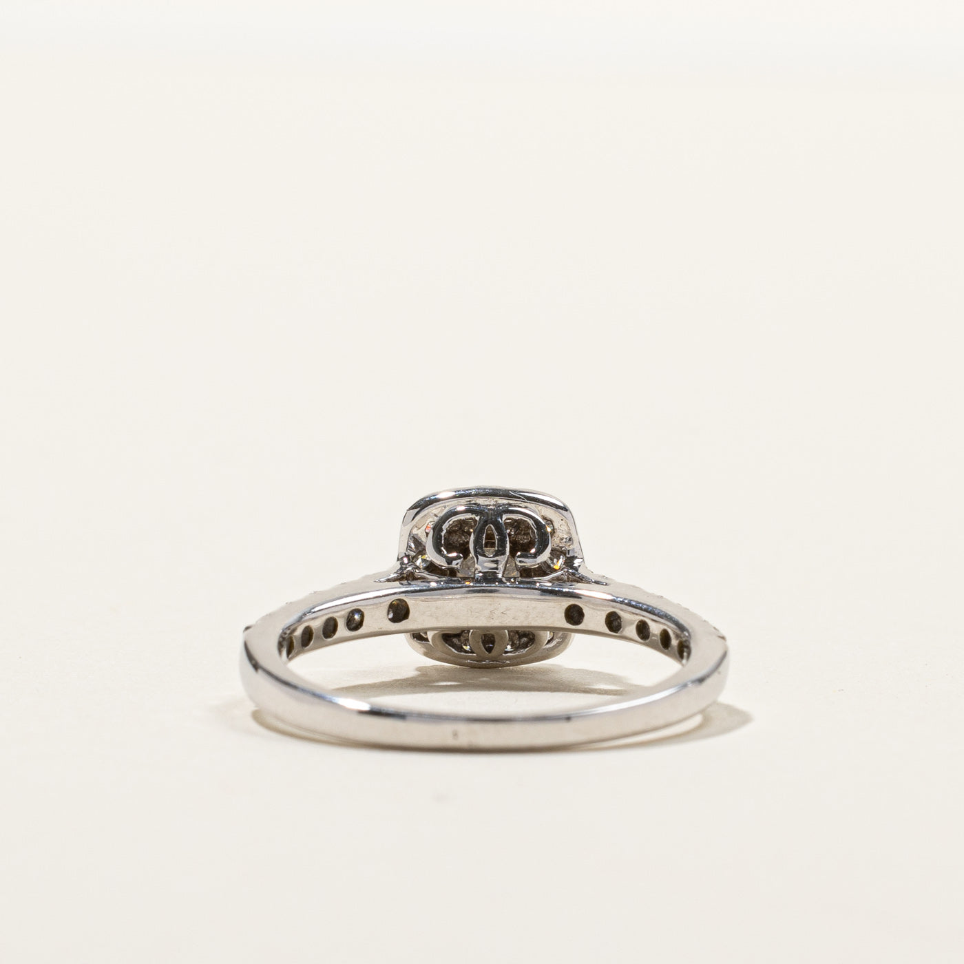 1.00ct Halo Diamond Engagement Ring for Women - 0.74 Carat Total Weight, Size 6.25, Round Cut Solitaire Wedding Band - Perfect for Proposals, Anniversaries & Special Occasions