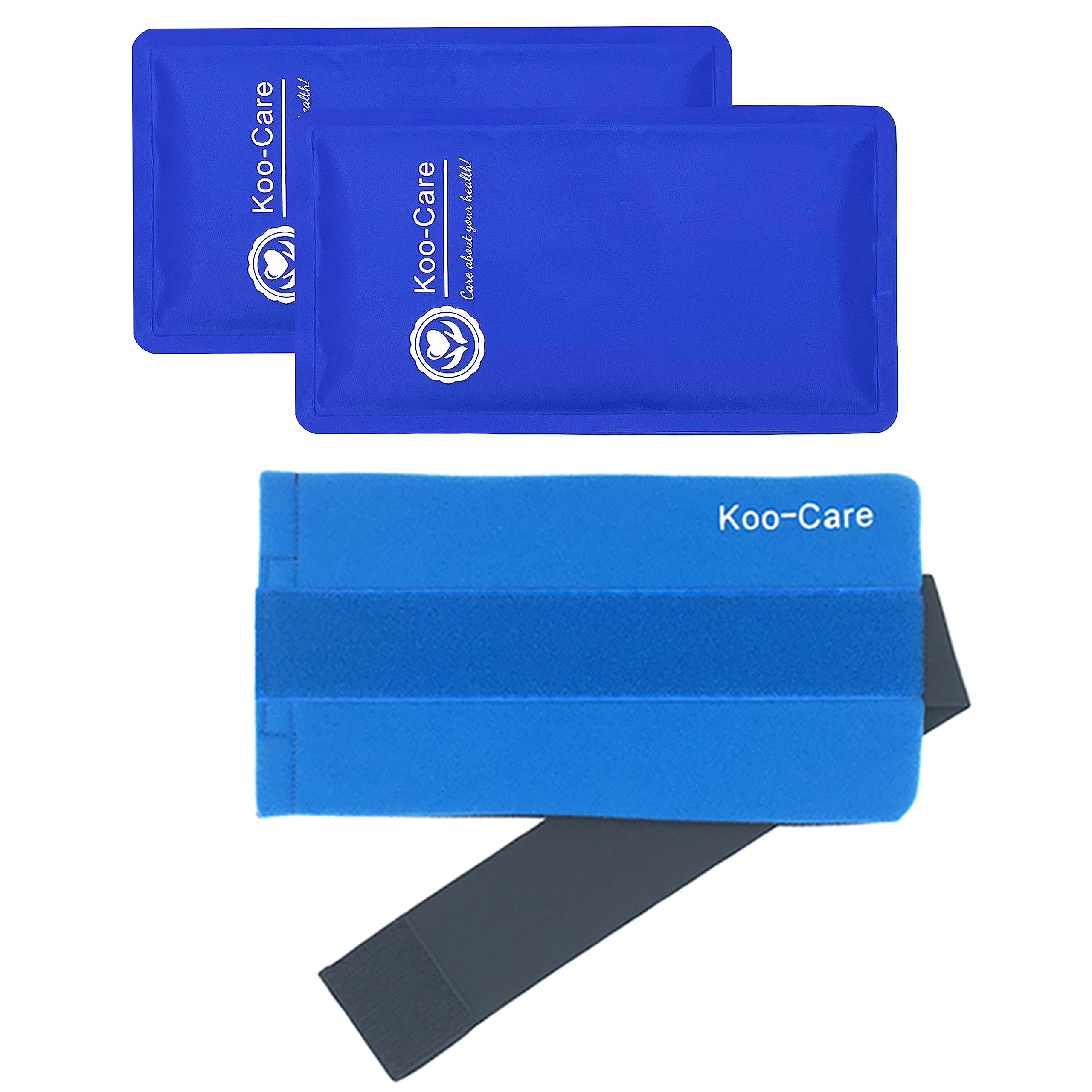 Koo-Care Reusable Hot & Cold Gel Ice Pack Wrap - Flexible 10