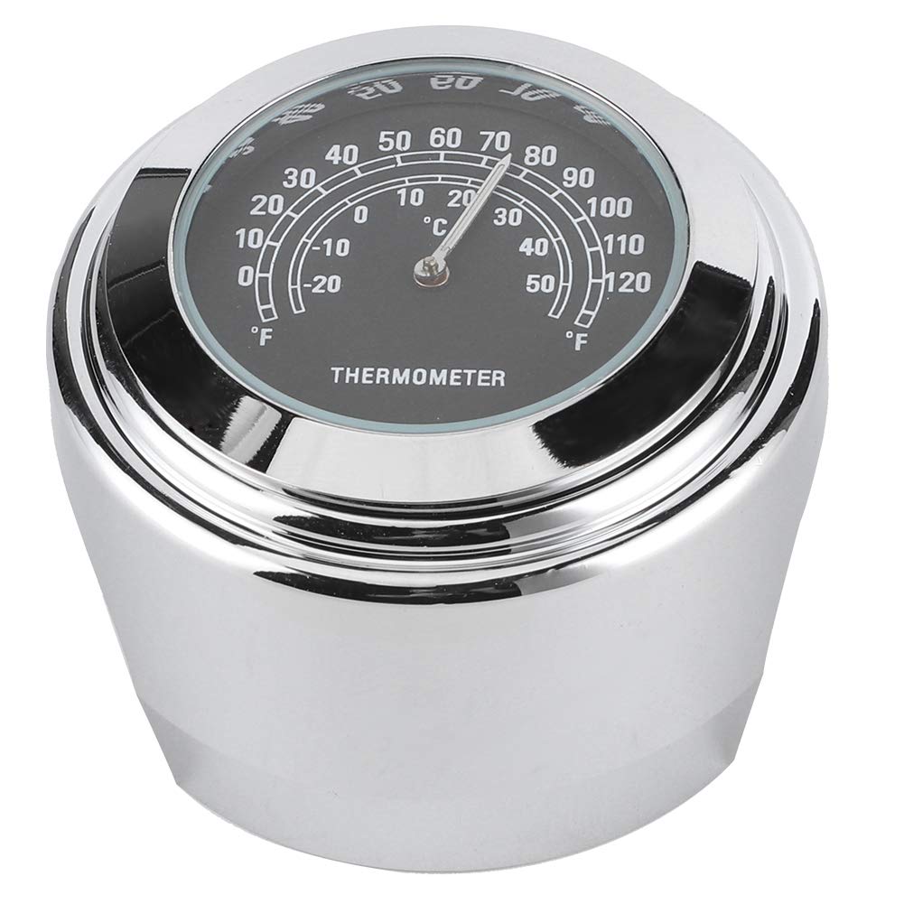 Black Motorcycle Handlebar Thermometer -20℃ to 50℃ | Weatherproof for Riding