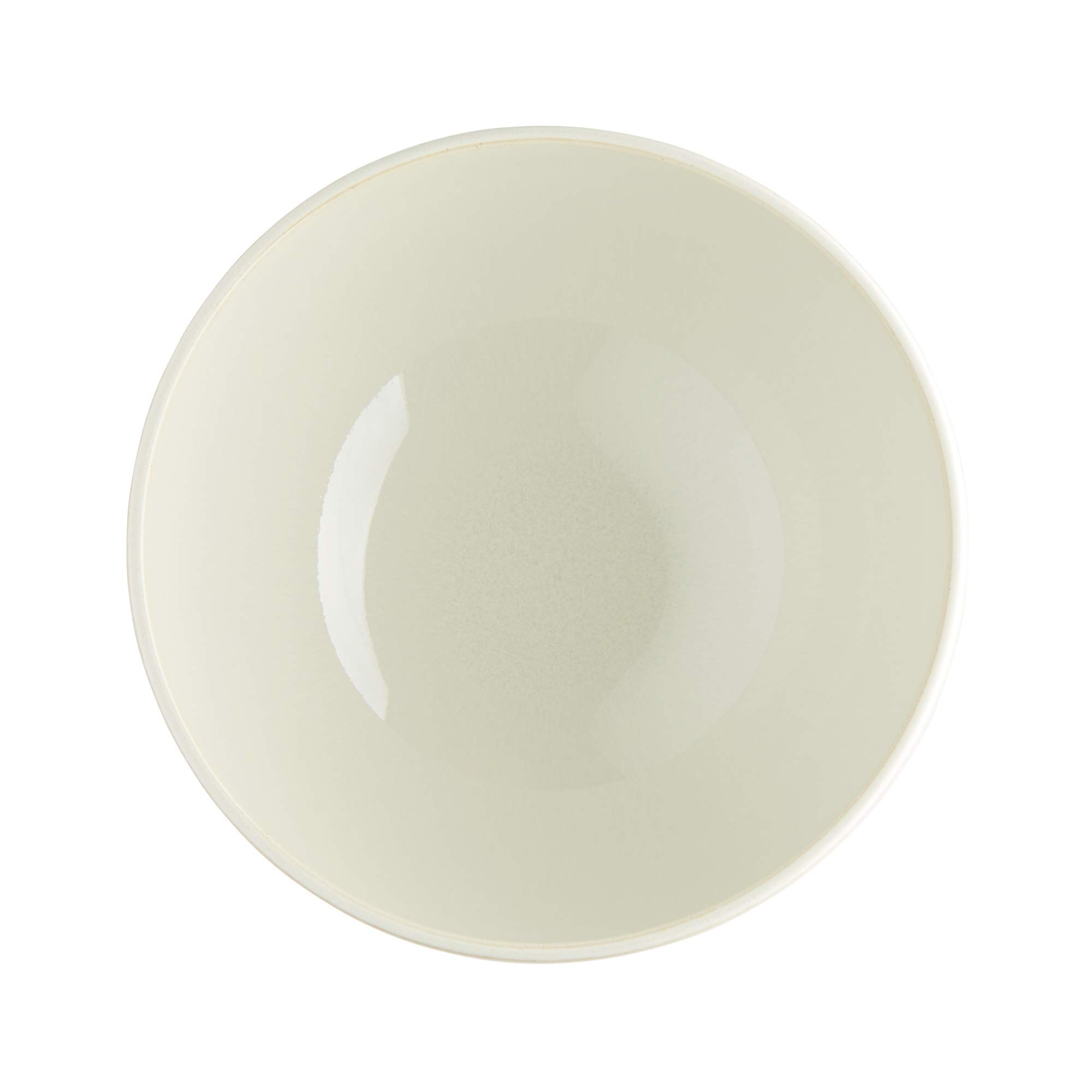 Denby Linen Cream White Coupe Cereal Bowls Set of 2 - Microwave & Dishwasher Safe Stoneware - Ceramic Tableware in Natural Tones - Perfect for Soup, Cereal, Salad & Everyday Dining