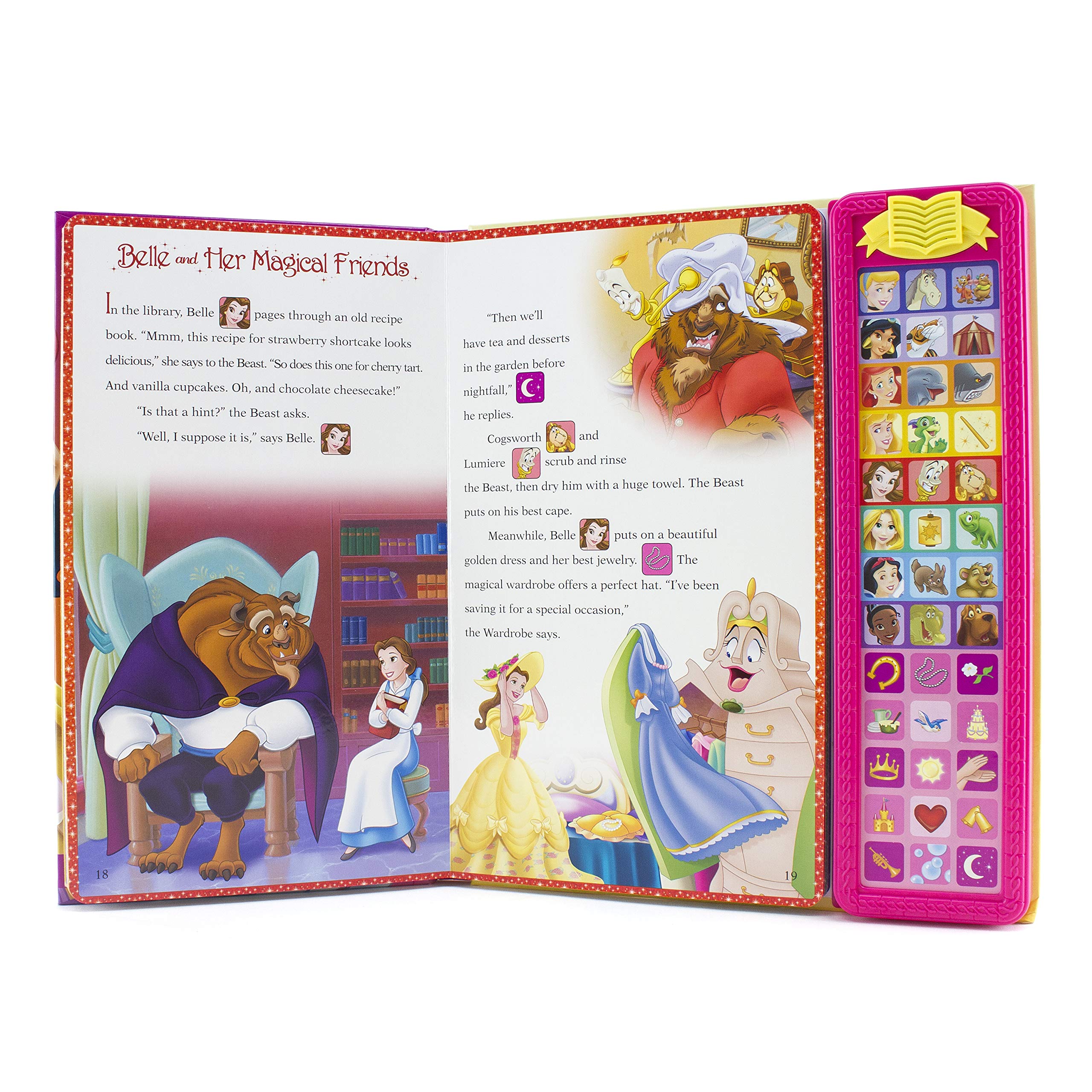 Disney Princess Sound Storybook Treasury for Kids - Interactive Musical Book with Classic Fairy Tales - Perfect for Bedtime Stories, Gifts, and Early Learning
