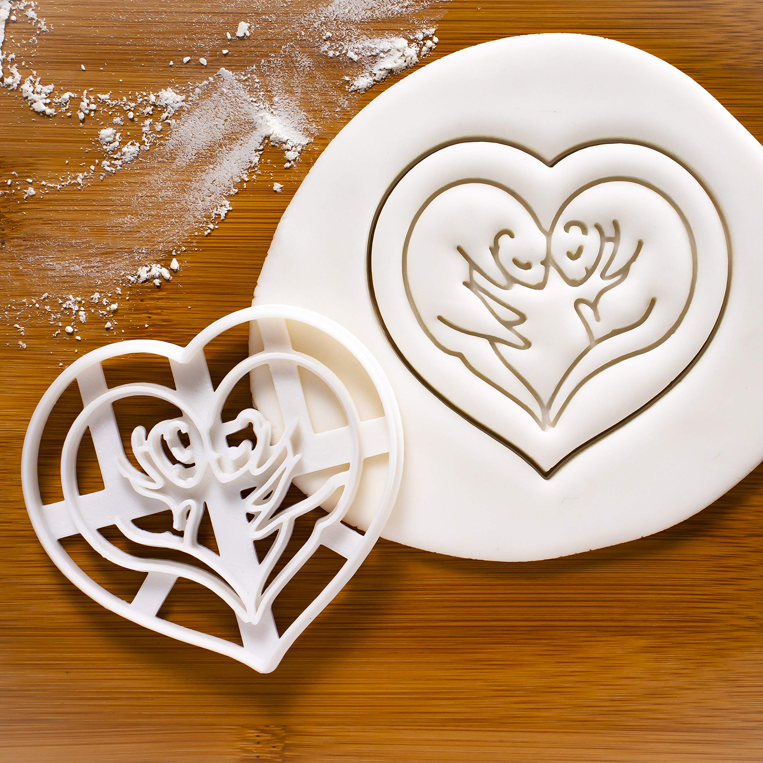 Set of 2 Ferret Cookie Cutters - Body & Love Designs - Perfect for Baking, DIY Crafts, and Holiday Treats - Bakerlogy