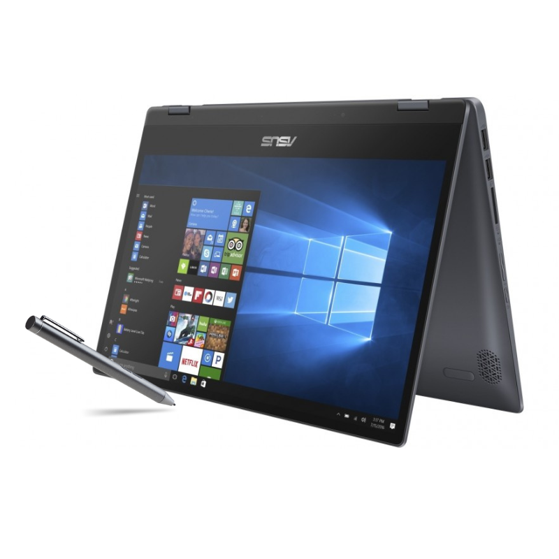 ASUS VivoBook Flip 14 2-in-1 Laptop - 8th Gen Intel Core i7, 256GB SSD, 8GB RAM, Windows 11, Stylus Included - Lightweight Convertible Touchscreen for Work, Study & Travel (Model TP412UA EC114T)
