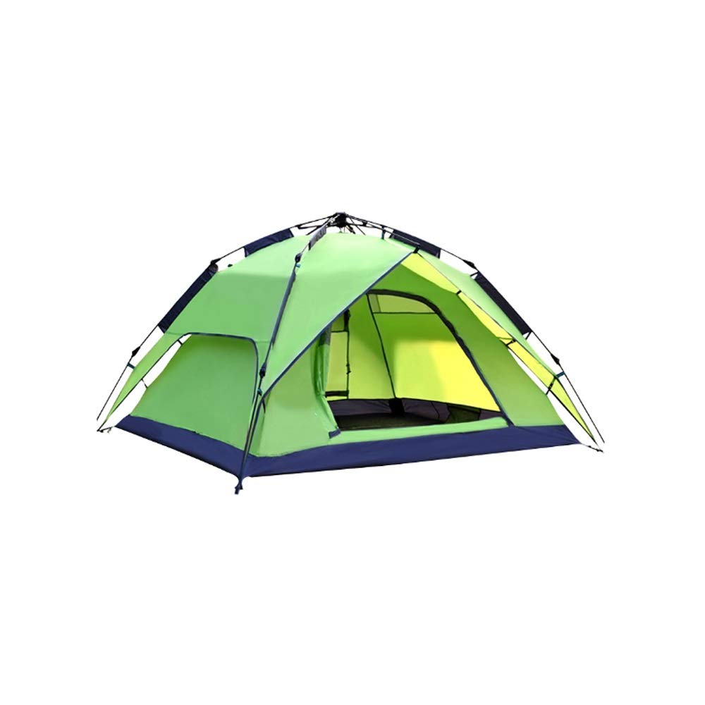 Automatic Double Layer Spring Tent for 3-4 People - Quick Setup Outdoor Camping & Beach Tent for Family Adventures
