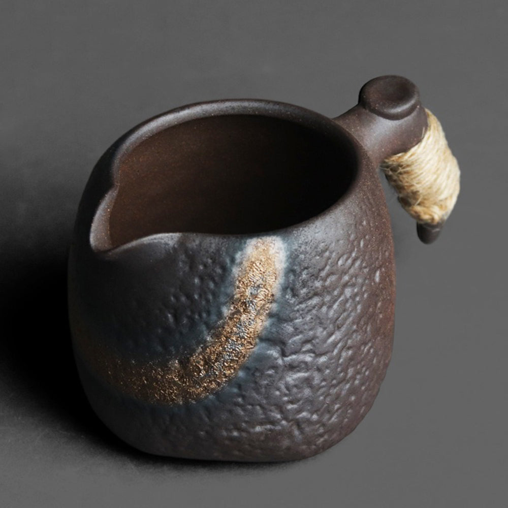 Japanese Stone Texture Rock Fair Cup - Authentic Handcrafted Tea Cup for Matcha, Sencha & Traditional Japanese Tea Ceremony | Perfect Gift for Tea Lovers & Zen Decor