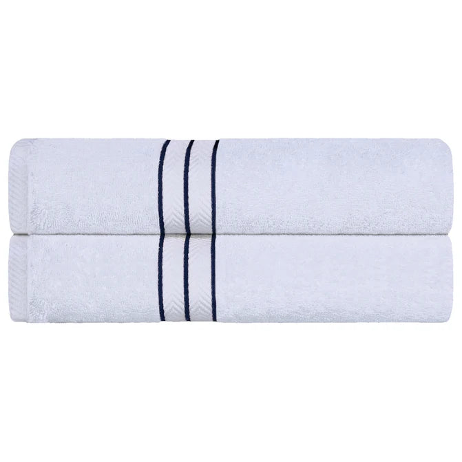 Premium Turkish Cotton Ultra Plush 2-Piece Bath Towel Set - Super Absorbent & Soft Luxury Bath Sheets for Spa, Hotel & Home Use