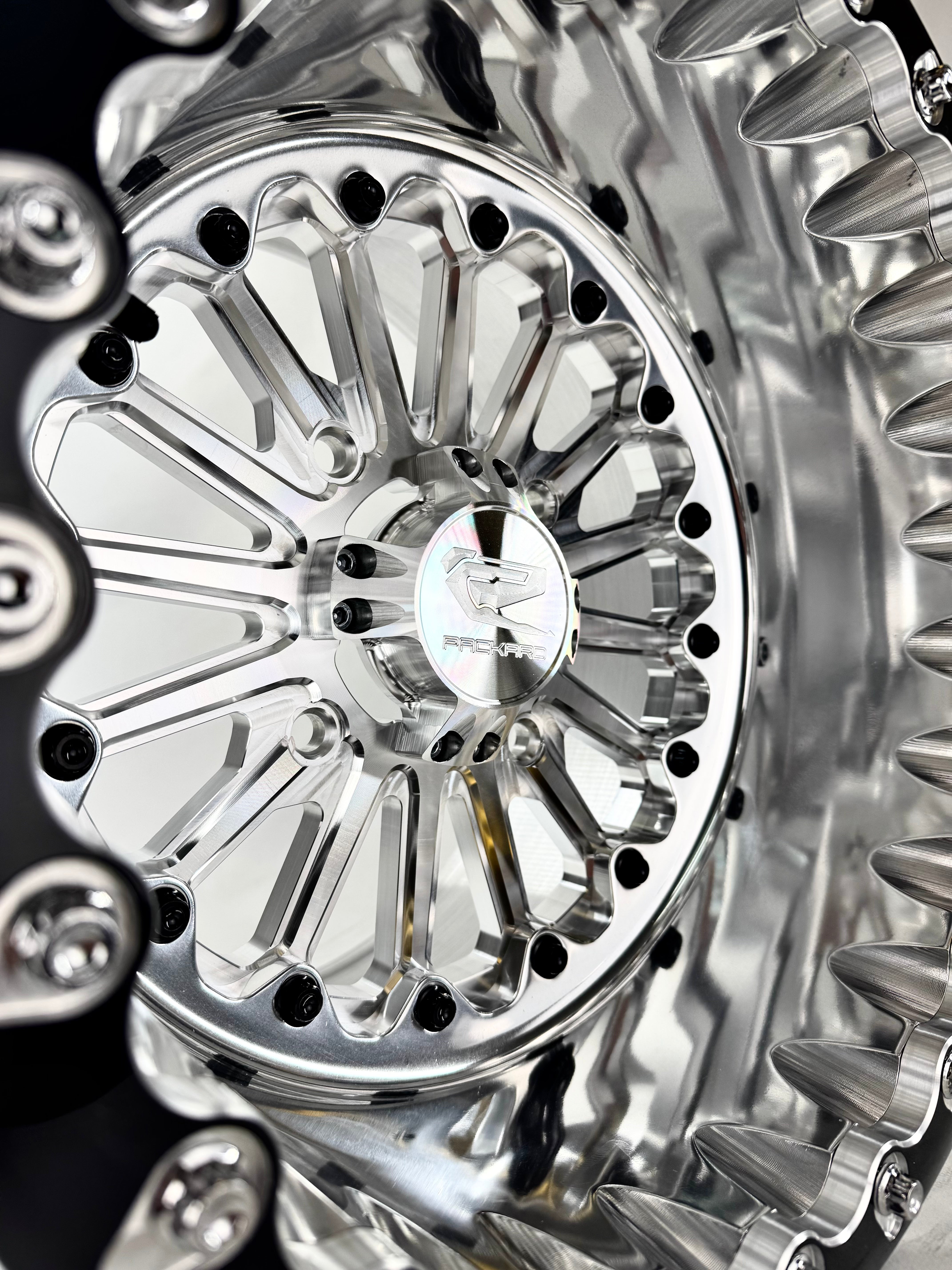 Element FF Forged Polished Beadlock Wheels - Silver | High-Performance Off-Road Rims for Trucks & Jeeps | Perfect for Trail Riding & Rock Crawling