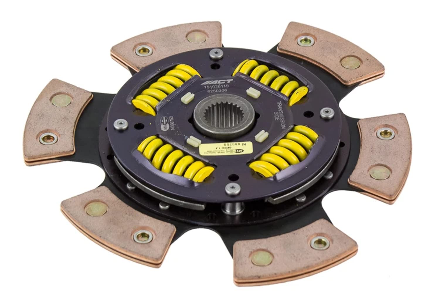 ACT 6250306 6-Pad Spring Center Race Disc Ceramic Clutch Kit - High Performance Clutch for Racing, Drifting & Track Use - Fits Honda, Acura & More