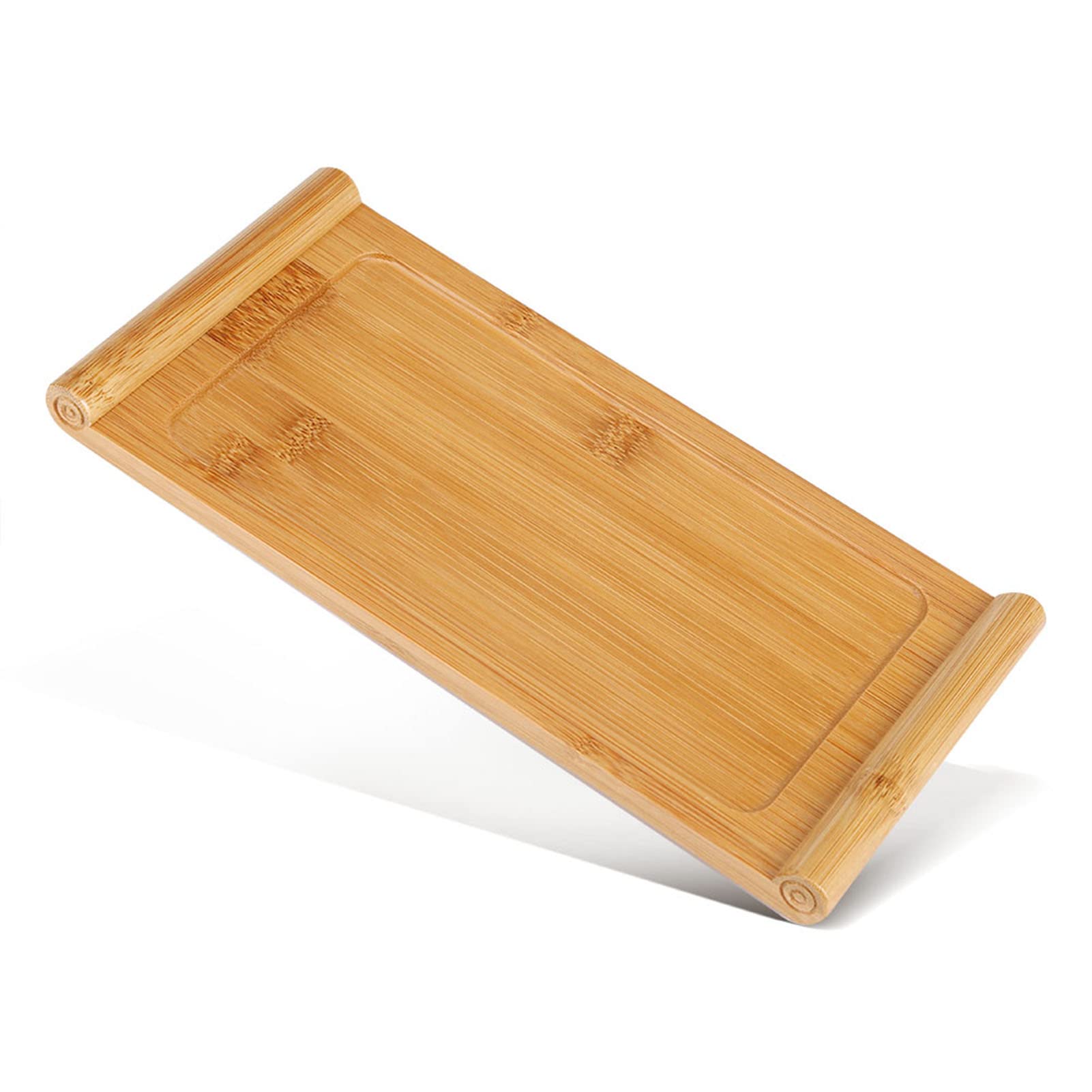Wooden Serving Tray with Handles - Breakfast in Bed & Coffee Table Decor for Home
