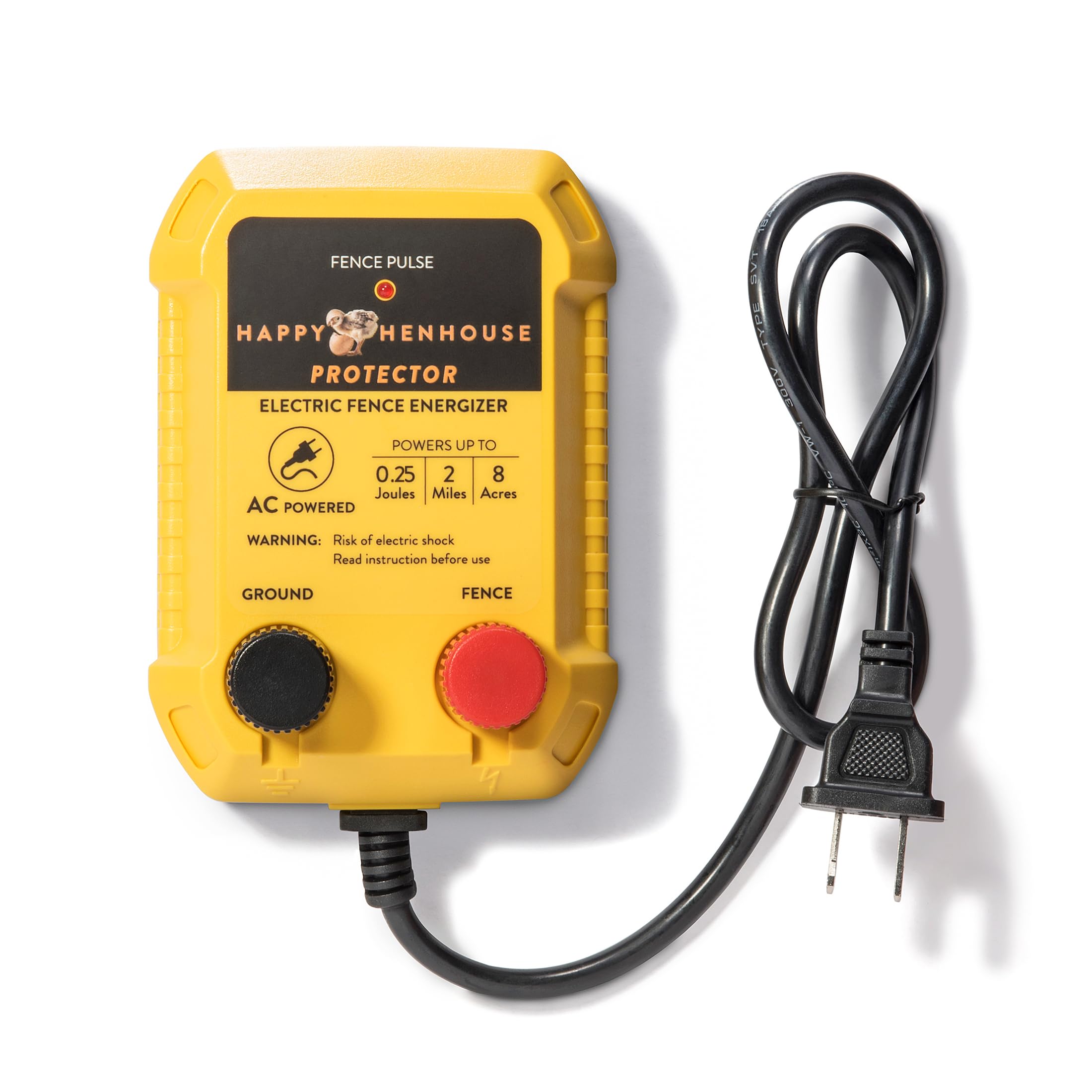 110V AC Electric Fence Charger - High Power Plug-in Energizer for Poultry, Livestock & Garden Security - Works with Electric Fence Wire & Netting - Ideal for Farm, Ranch and Backyard Animal Protection