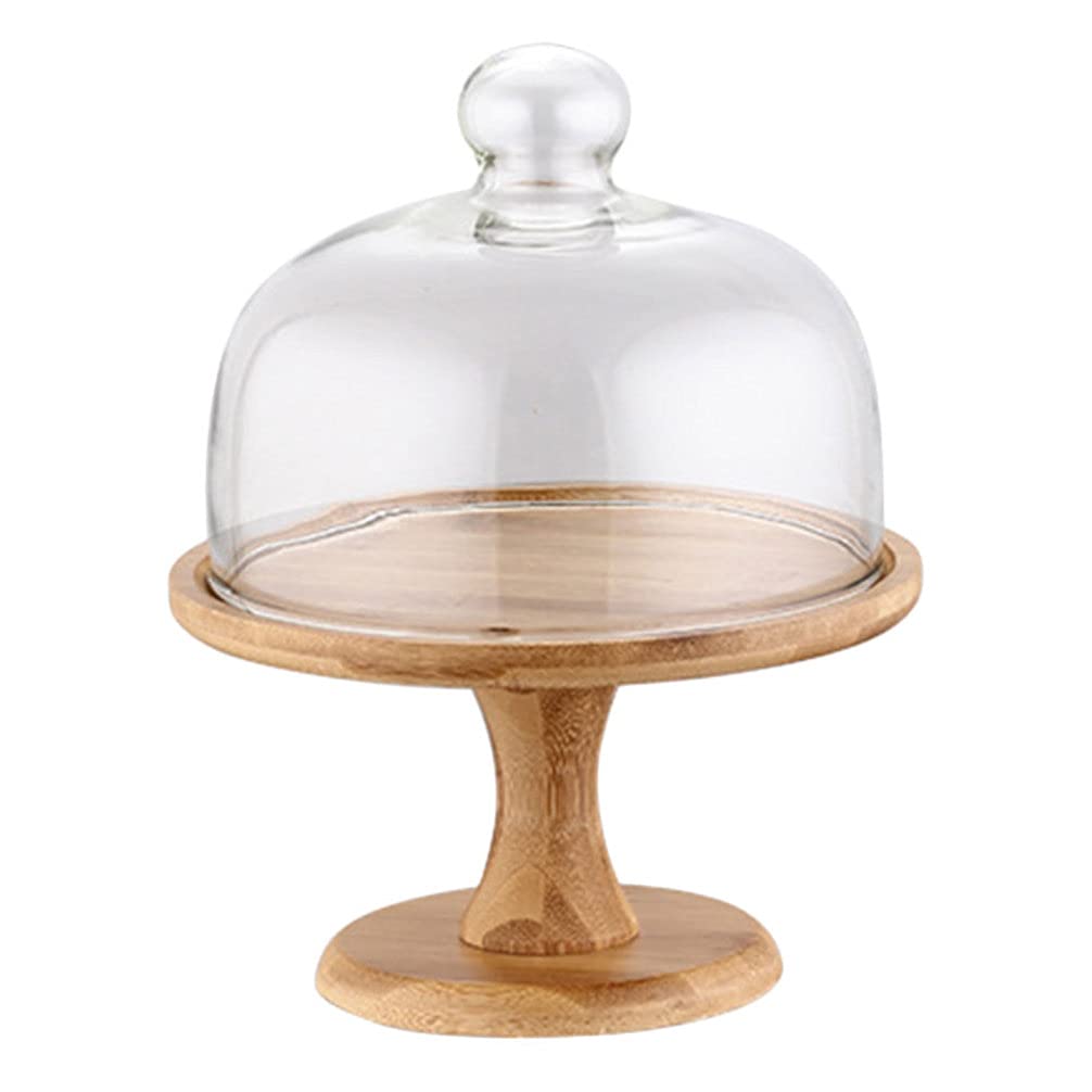 Happyyami 3-Tier Wedding Cake Stand with Dome Lid - Elegant Dessert Display Rack for Parties, Baby Showers & Special Events | Footed Serving Tray for Cakes, Cupcakes & Pastries