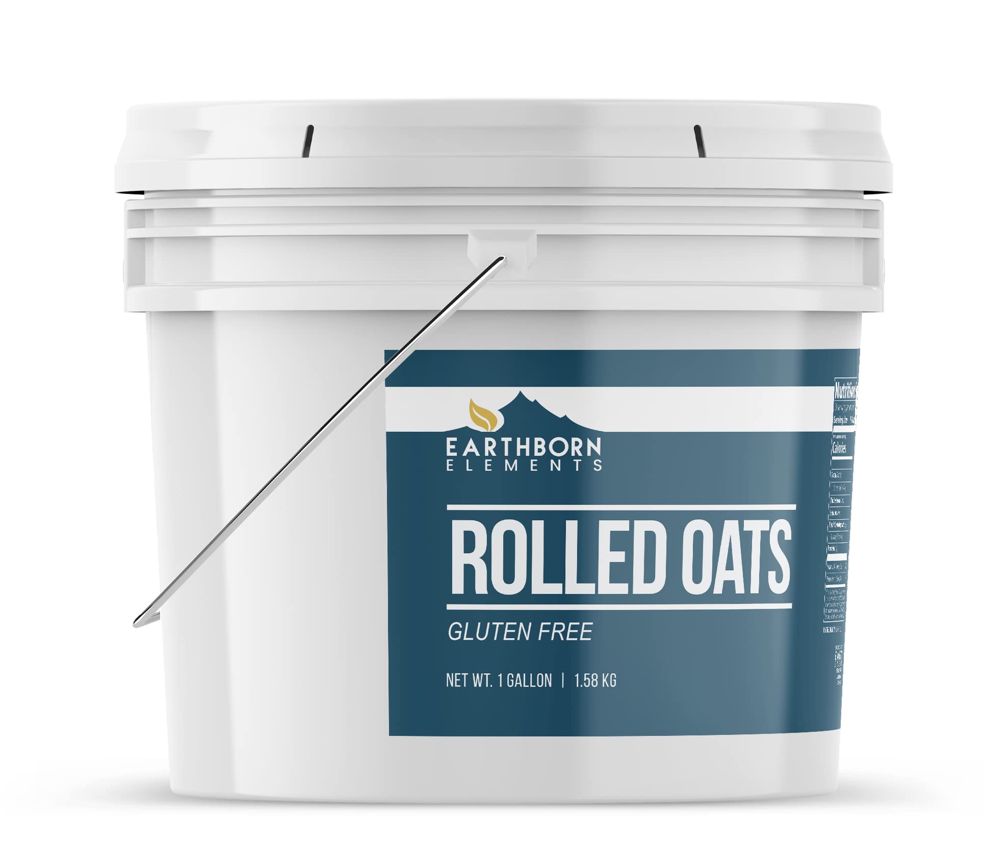 Organic Gluten-Free Rolled Oats Bulk 1 Gallon - Old Fashioned Oats for Baking, Smoothies & Breakfast - Non-GMO Whole Grain Oatmeal for Healthy Recipes