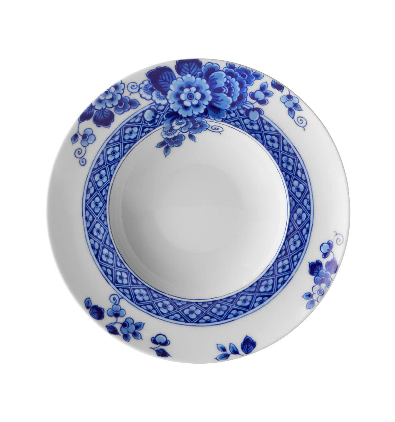 Vista Alegre Blue Ming Soup Plates - Set of 4 Porcelain Dinner Plates for Soup, Pasta & Dessert | Elegant Tableware for Restaurants, Weddings & Home Dining