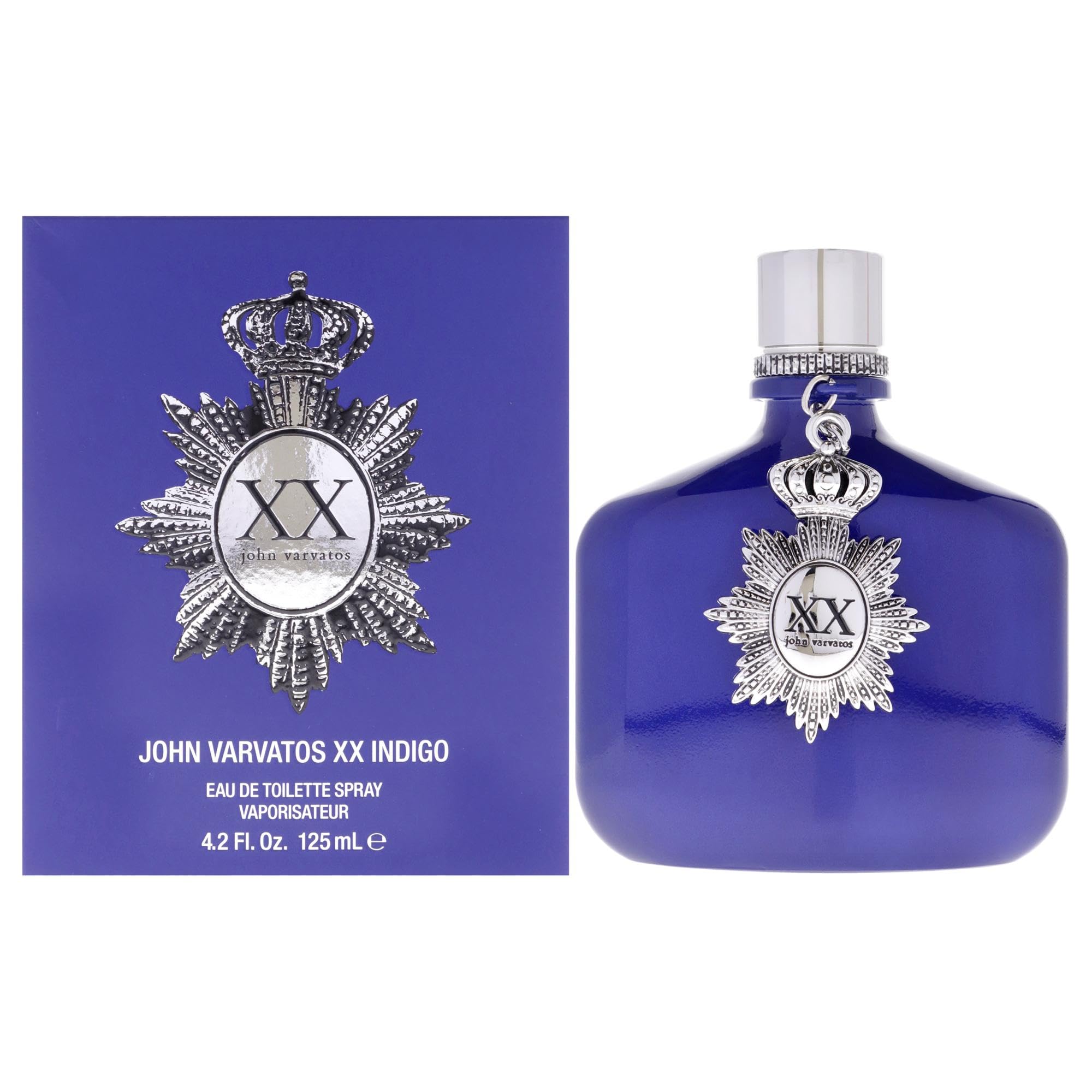 John Varvatos XX Indigo Men's Cologne Eau de Toilette Spray - Fresh Woody Scent for Day & Night Wear, Office & Date Night Fragrance