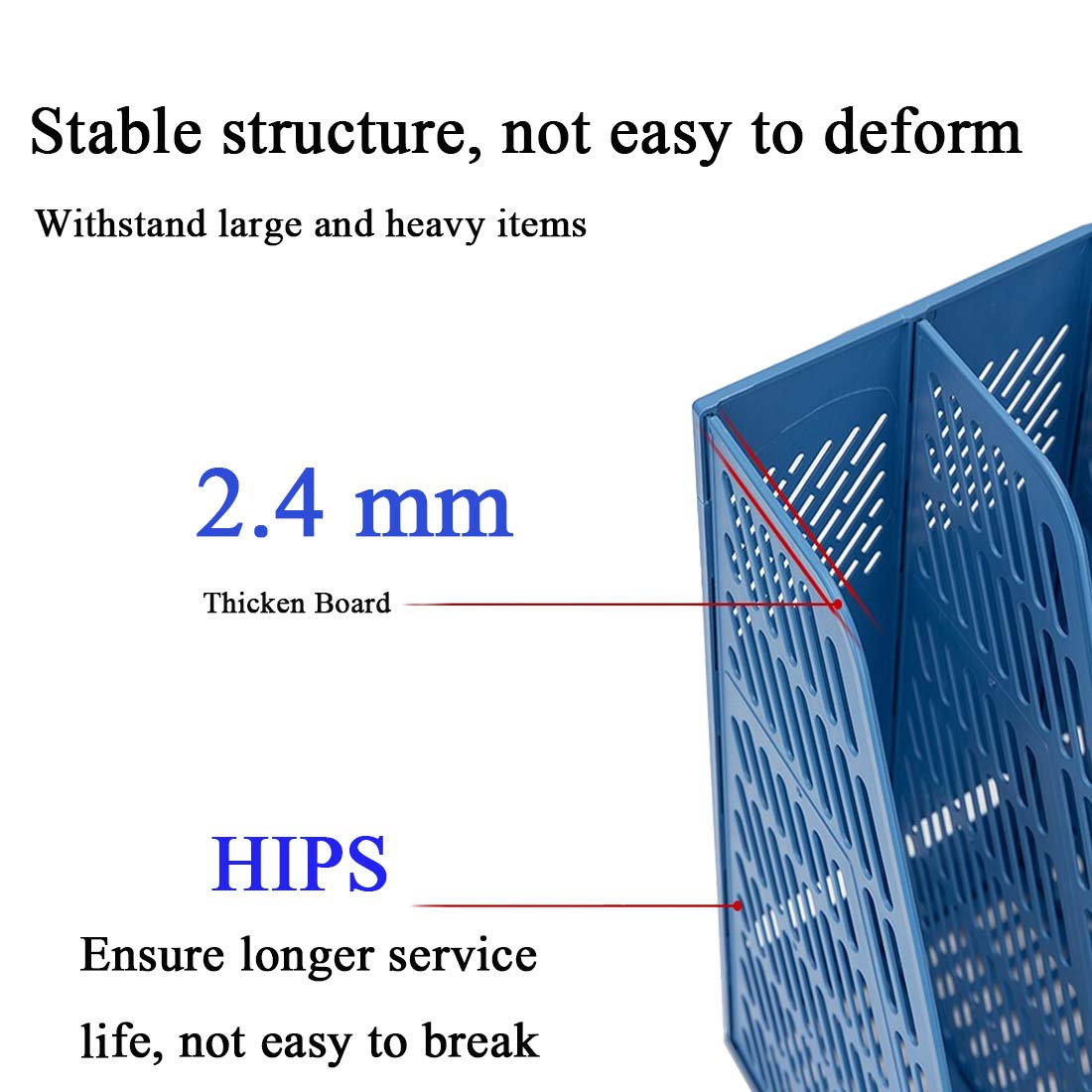 Lemical A4 Office Organizer - Letter Size File Folder Organizer with Desktop File Rack Box, Magazine Dividers & Document Storage - Perfect for Home Office, School Supplies & Office Organization
