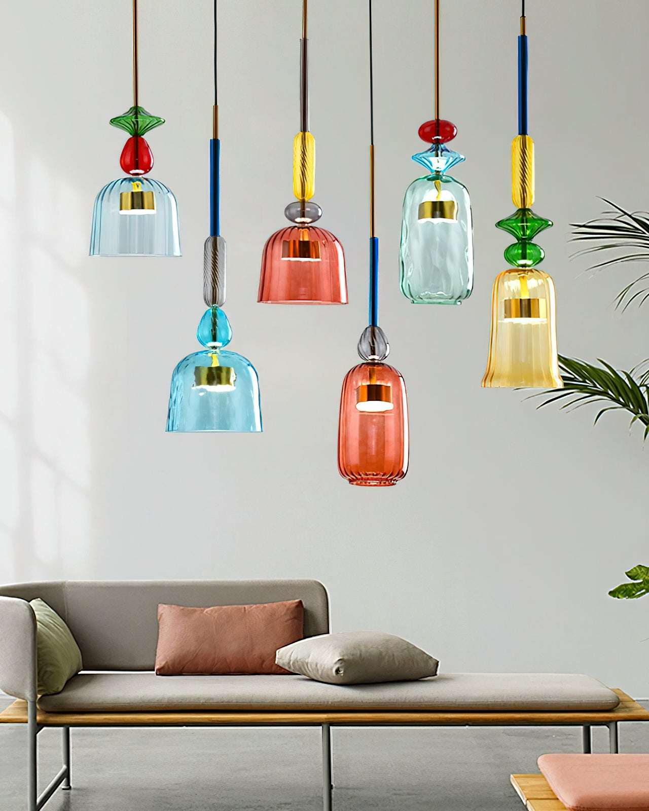 Cambell Pendant Light - Modern Hanging Ceiling Light Fixture for Kitchen Island, Dining Room & Bedroom | Dimmable LED Chandelier with Adjustable Height