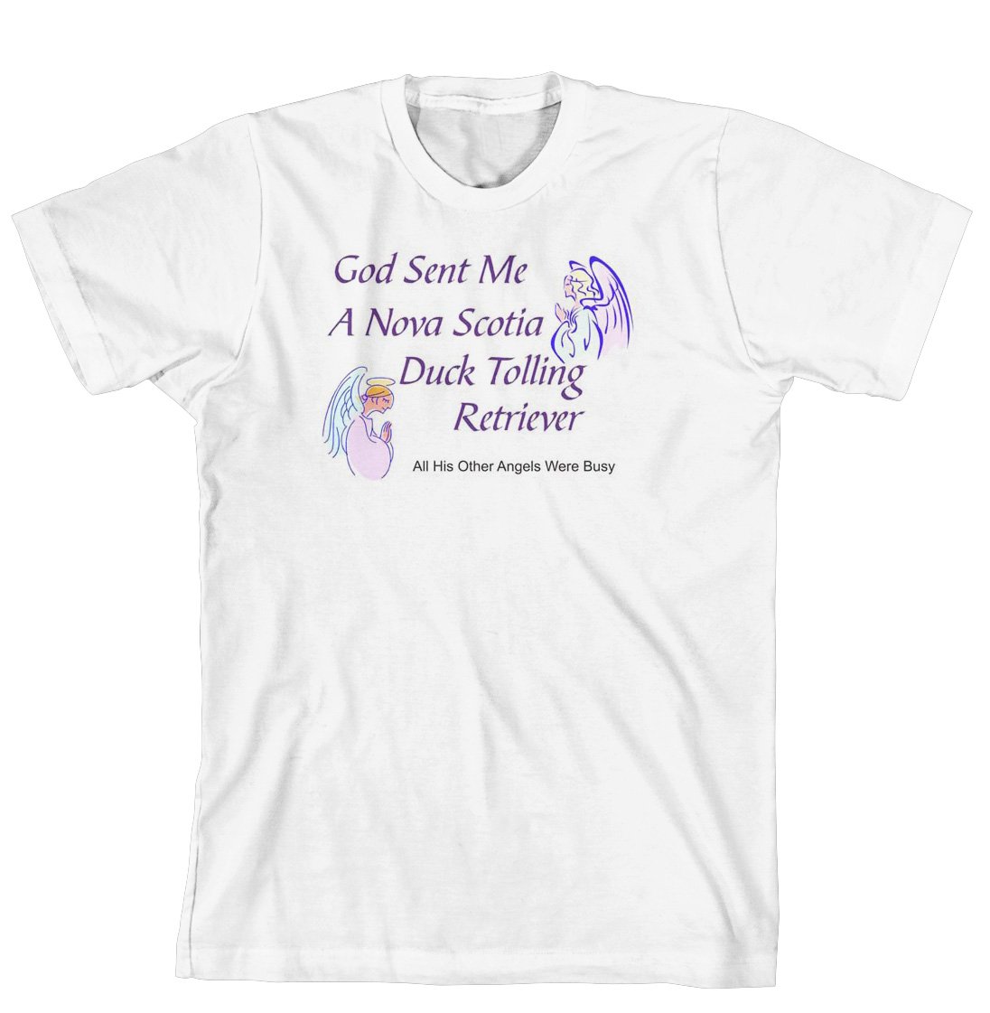 God Sent Me A Nova Scotia Duck Tolling Retriever T-Shirt - Funny Dog Lover Gift for Pet Owners - Perfect for Casual Wear & Dog-Themed Events