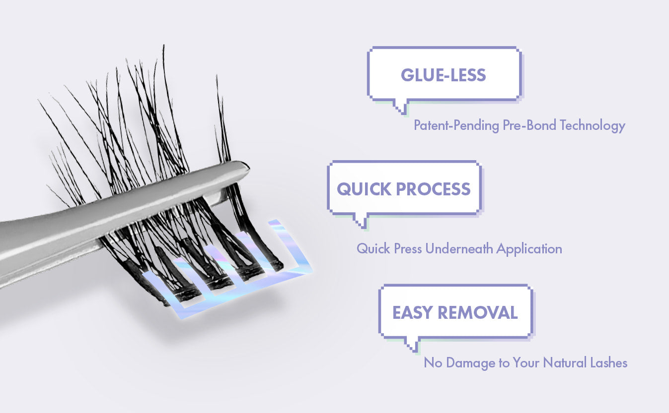 I ENVY PRESS & GO CLUSTER LASHES - Easy Apply False Eyelashes for Dramatic Eye Look (Perfect for Parties, Weddings & Special Occasions)