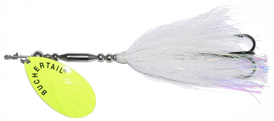 Buchertail Tin Buck Bucktail - Premium Fishing Lure for Bass, Trout & Walleye | Perfect for Freshwater & Saltwater Angling