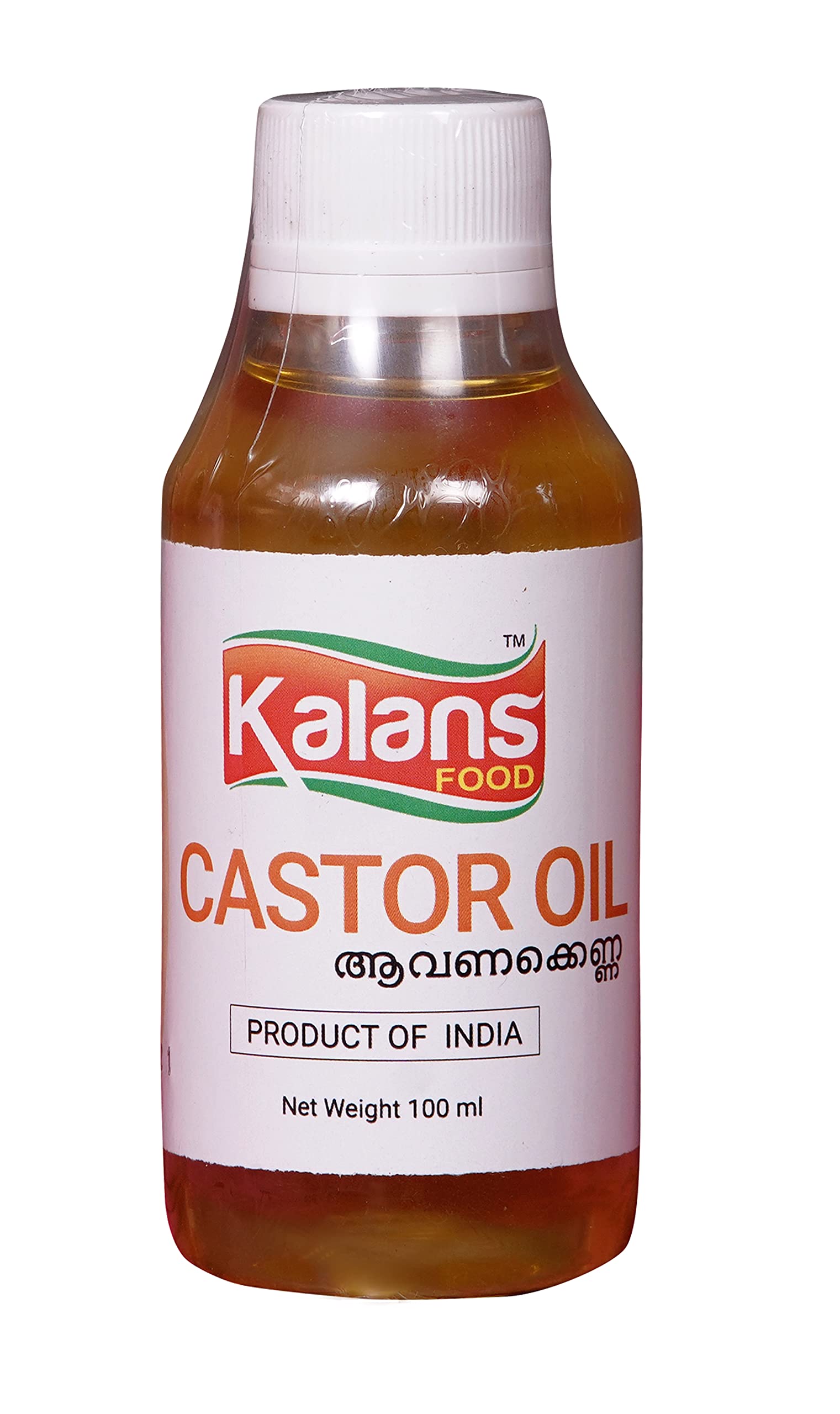 Kalans 100% Pure Refined Castor Oil - 100 ML (Pack of 2) for Hair Growth, Skin Care & Eyelash Treatment | Natural Moisturizer for Face, Body & Scalp