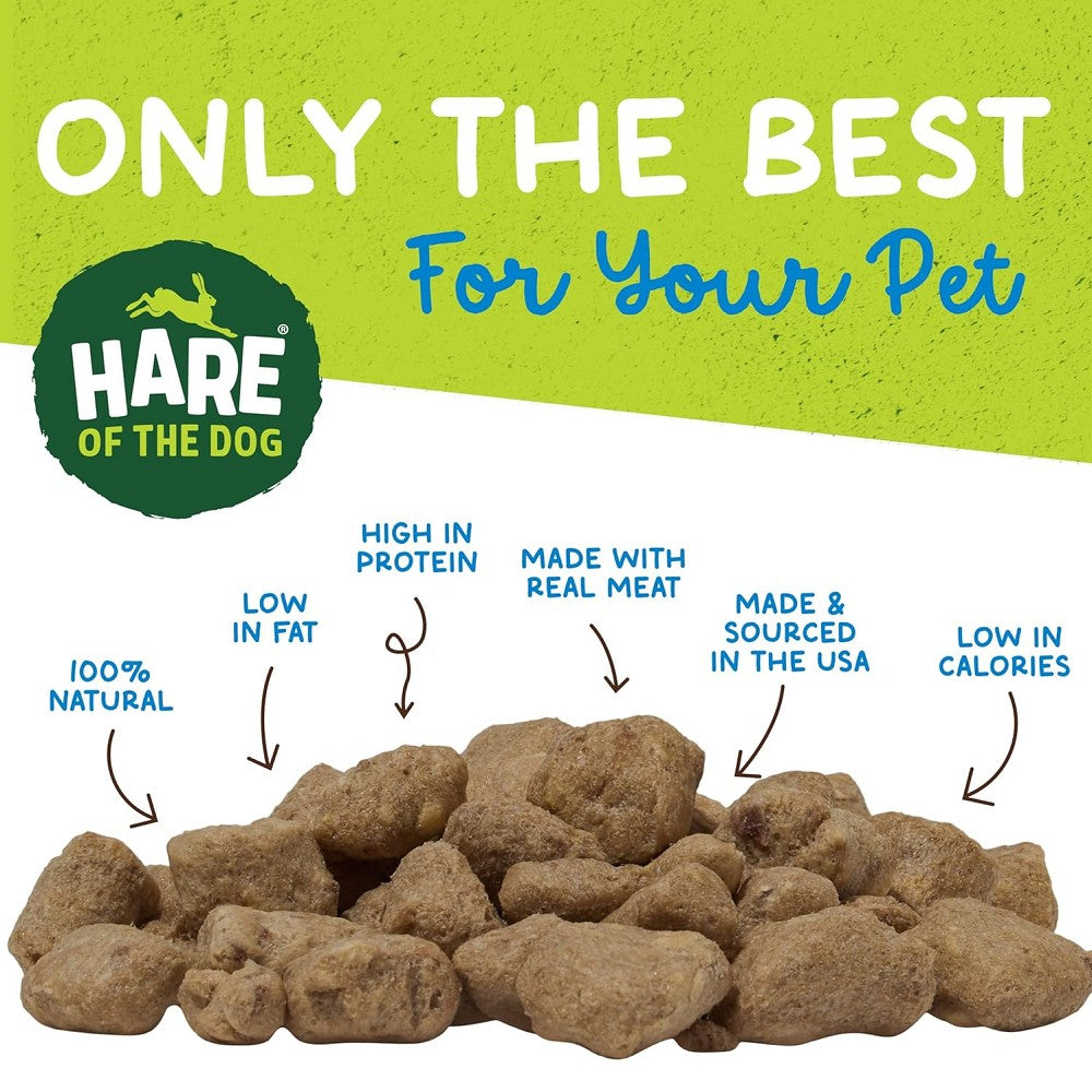100% Natural Freeze Dried Rabbit Dog Chews - High Protein, Grain-Free Treats for Small & Large Dogs - Perfect for Training, Dental Health & Outdoor Adventures
