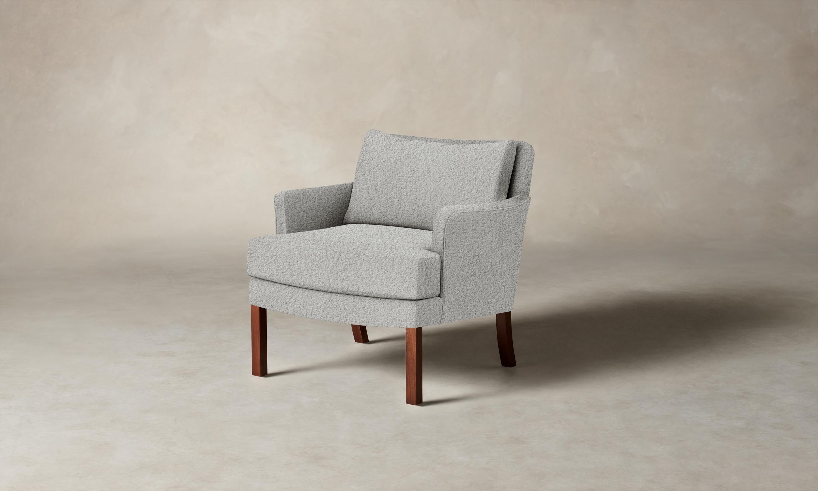 Kaye Chair - Premium Woolen Bouclé Upholstered Accent Chair for Living Room, Bedroom & Office - Modern Cliff Design with Comfortable Seating