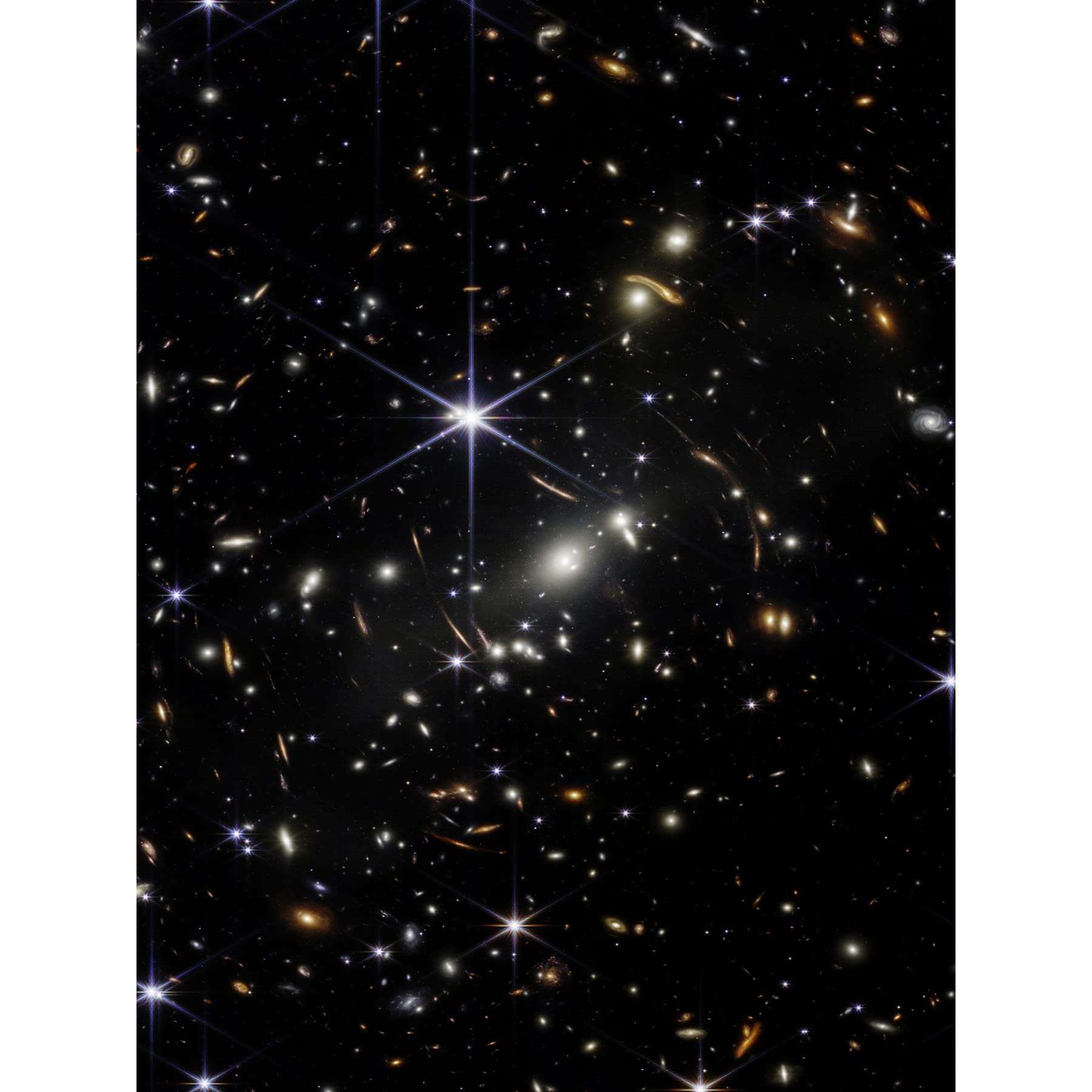 NASA James Webb Space Telescope Deep Field Image - High Resolution Stars & Thousands of Galaxies Photo - Premium Thick Paper Wall Art Poster Print 18x24 Inches - Perfect for Home Decor, Office Space & Astronomy Enthusiasts