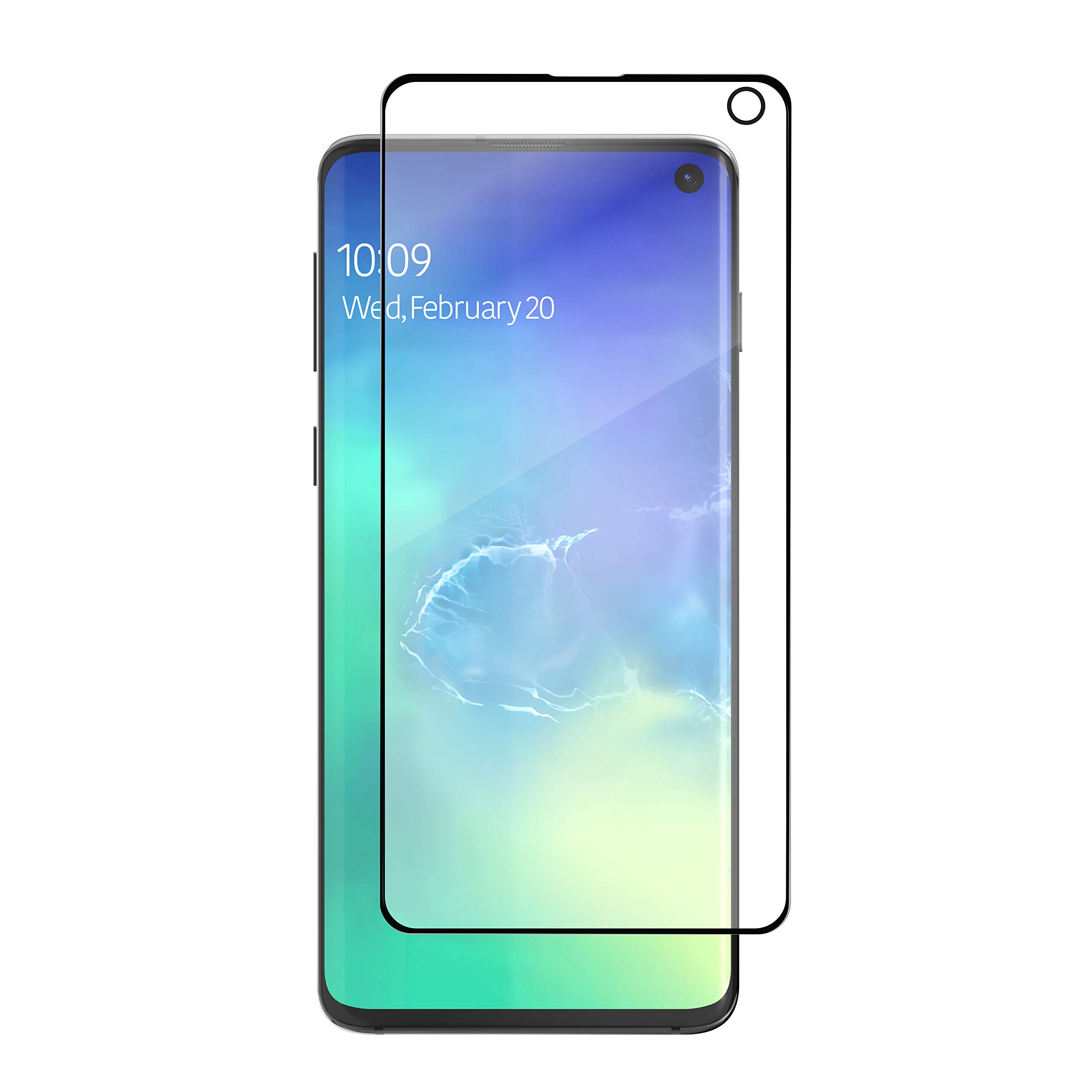 ZAGG InvisibleShield GlassFusion Screen Protector for Samsung Galaxy S10 - Tempered Glass Shield with HD Clarity & Anti-Scratch Protection - Perfect for Work, Travel & Everyday Use
