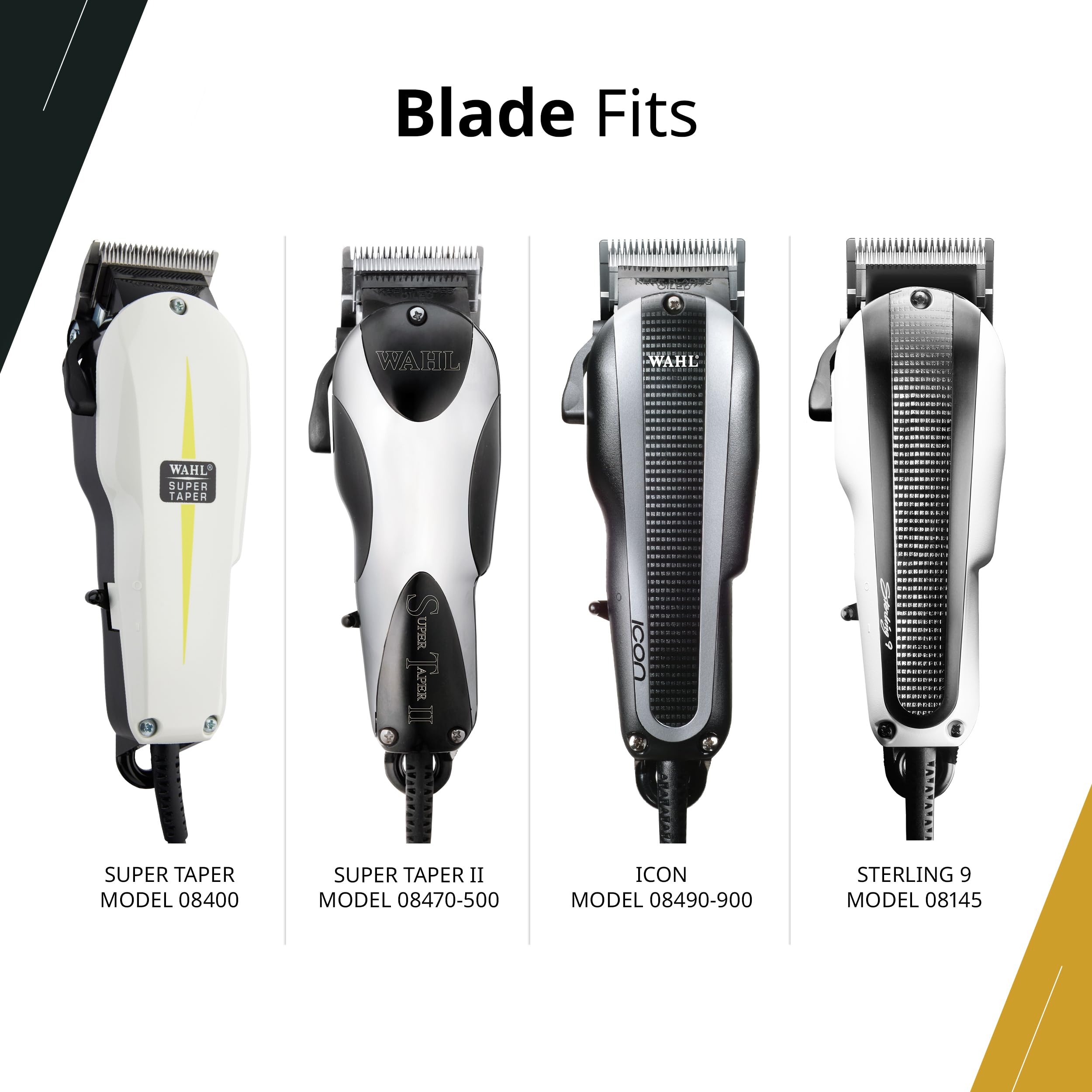 Wahl Professional 2 Hole Standard Clipper Blade 1mm-3mm Replacement - Fits Super Taper II, Icon Pro, Basic, Sterling 9 Clippers - Perfect for Barbershops, Home Haircuts & Pet Grooming