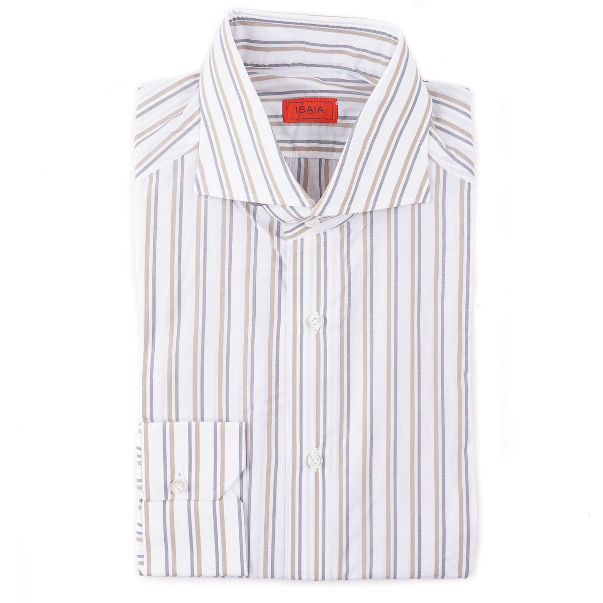 Isaia Tailored Fit 'Mix' Cotton Shirt for Men - Premium Slim Fit Casual Dress Shirt for Business & Office Wear | Perfect for Work, Weddings & Formal Events