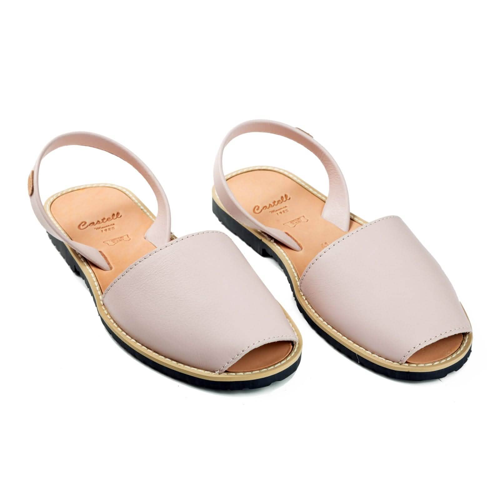 Women's Standard Basic Leather Menorcan Sandals with Open Toe - Madona 1056 Piel | Comfortable Summer Casual Shoes for Beach, Vacation & Everyday Wear