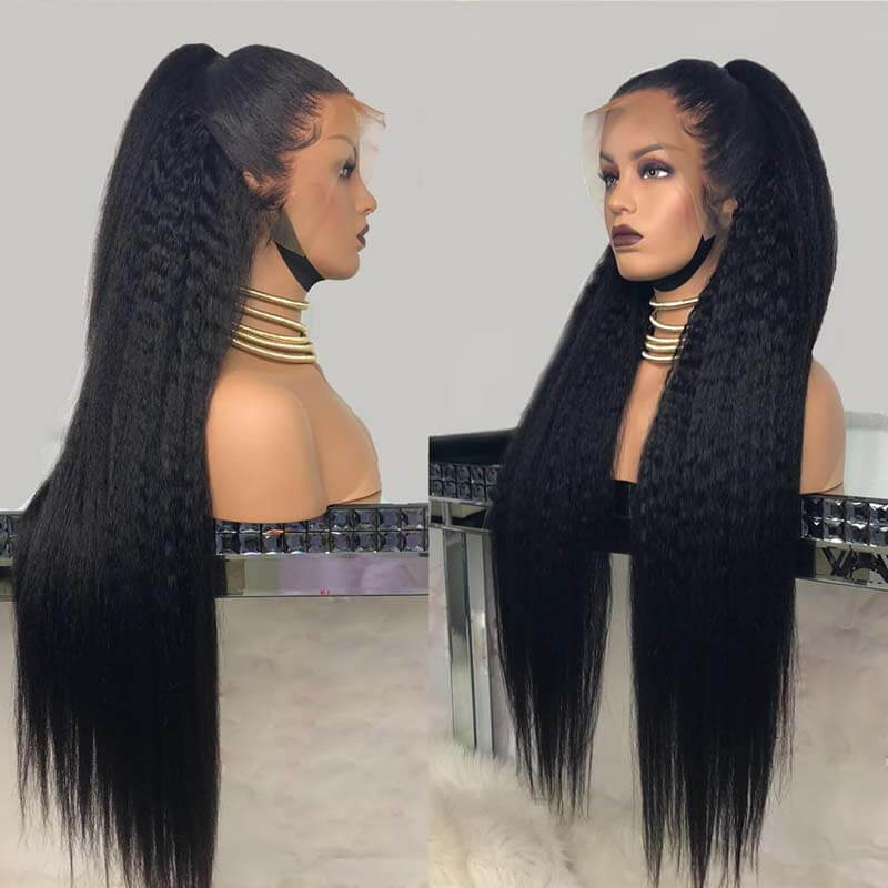 Eullair Affordable 4x4/13x4/13x6 Lace Front Wigs for Black Women - Straight/Body Wave/Curly/Yaki Straight Human Hair | Perfect for Daily Wear, Parties & Special Occasions
