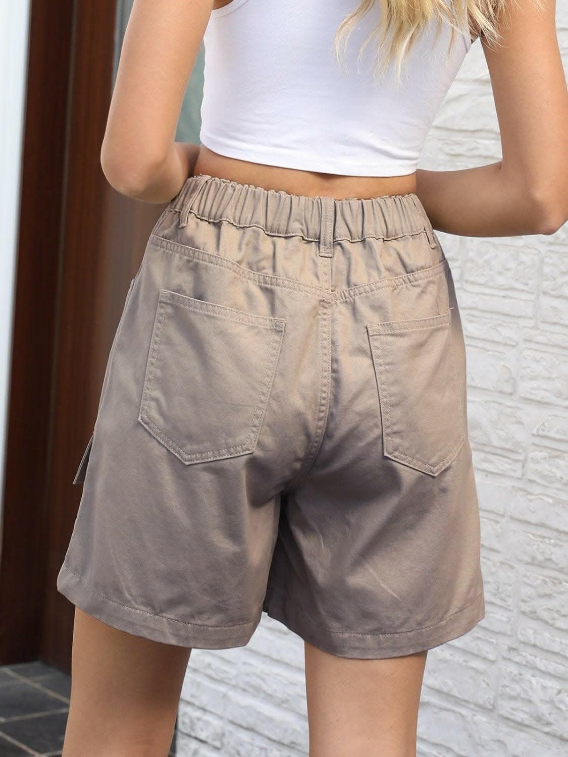 Stylish High Waisted Denim Shorts for Women - Trendy Distressed Denim Shorts with Stretch Comfort - Perfect for Summer Outfits, Beach Vacations & Casual Wear