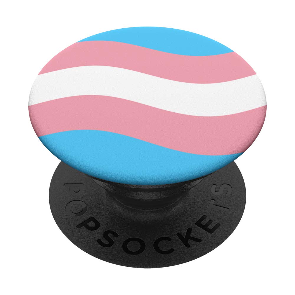 Transgender Pride Flag - Trans Pride & Gay Pride PopSockets PopGrip | Swappable Phone Grip for iPhone, Android & Tablets | Show Your LGBTQ+ Support at Parades, Events & Daily Life