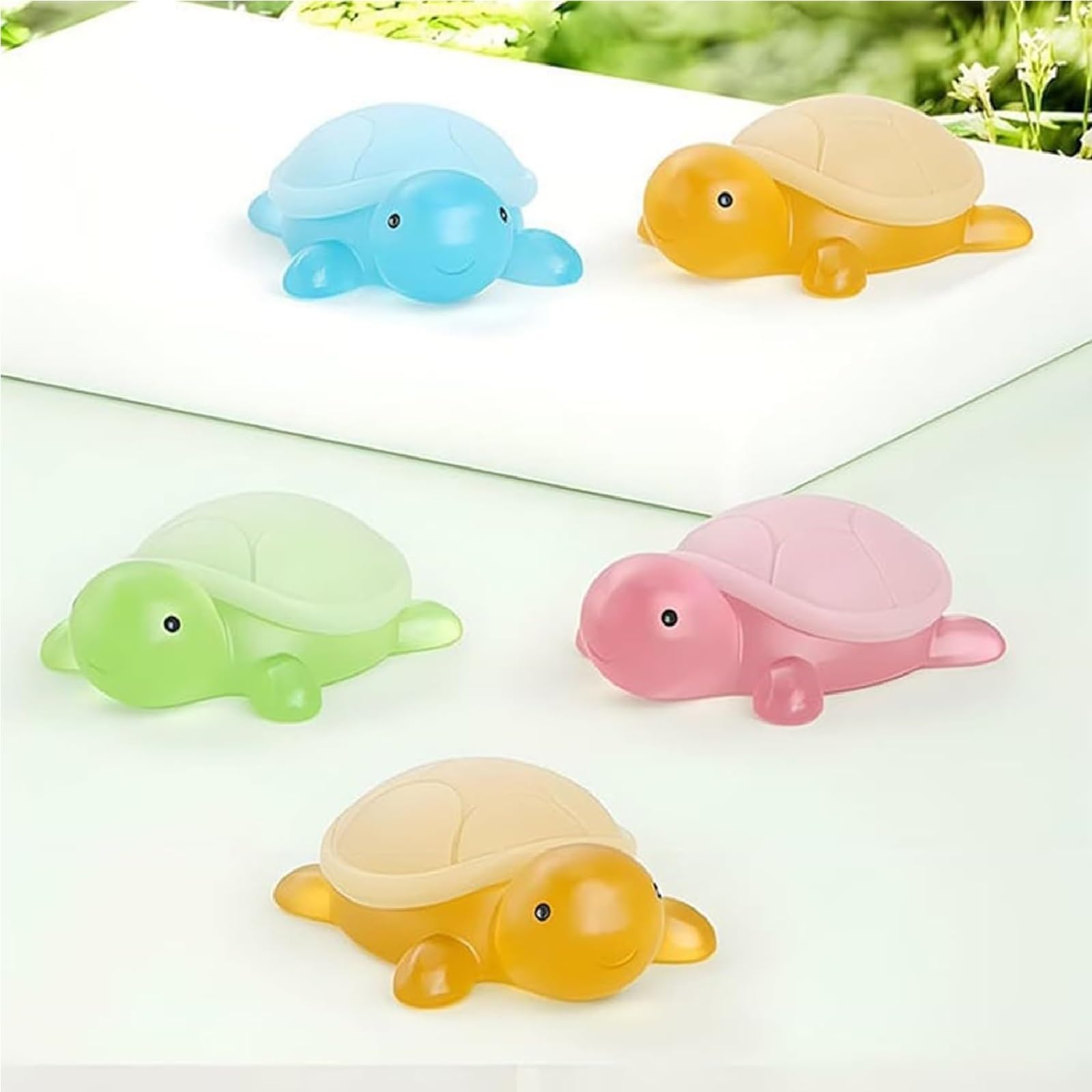 Little Turtle Handmade Essential Oil Soap Set - Natural Handcrafted Soap with Essential Oils, 8-Piece Gift Box (Lavender, Eucalyptus, Tea Tree) for Relaxation, Skin Care & Bathroom Decor