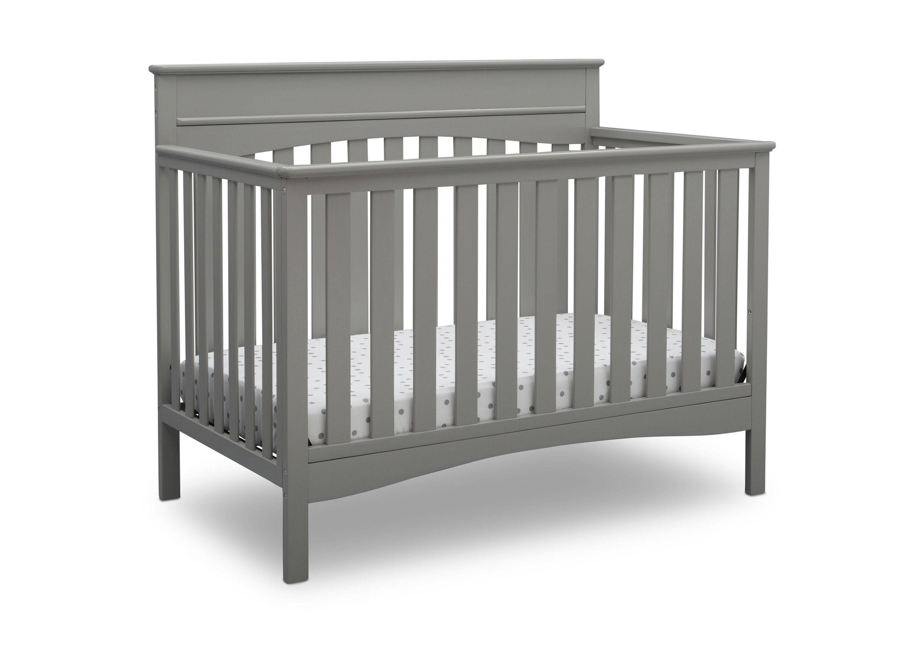 Skylar 4-in-1 Convertible Baby Crib - White Nursery Furniture for Newborn to Toddler Bed | Perfect for Modern Nursery, Bedroom & Daycare