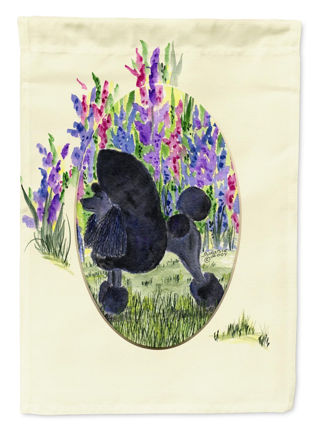 Caroline's Treasures SS8077GF Poodle Garden Flag - Colorful Decorative Yard Banner for Mailbox, Patio, Flower Beds & Outdoor Decor | Perfect for Seasonal Home & Garden Display