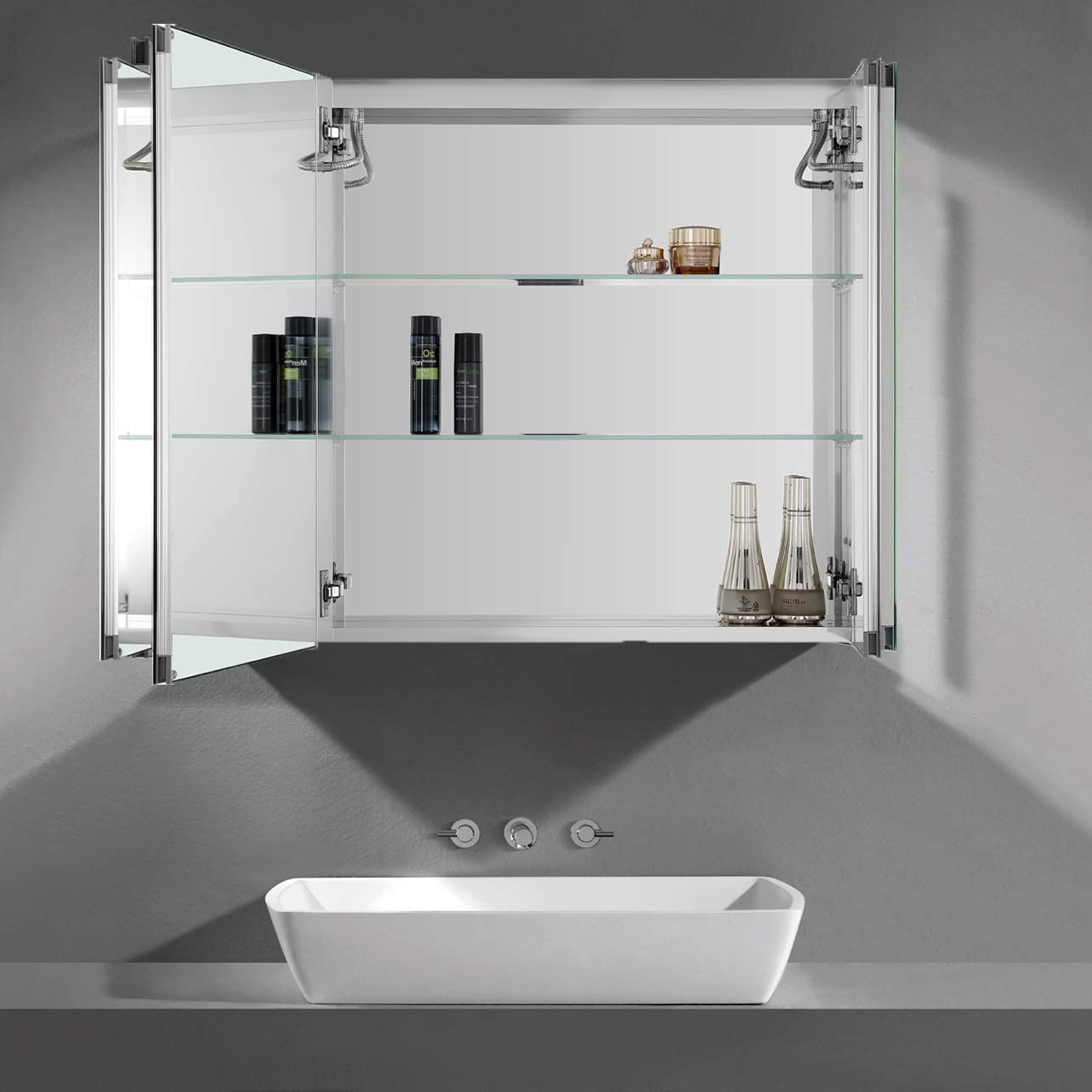 LED Medicine Cabinet with Mirror - 30