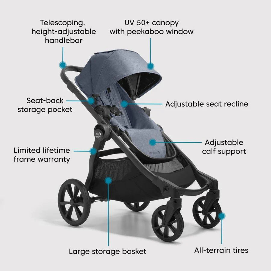 Baby Jogger City Select 2 Travel System - Lightweight Stroller with Car Seat Adapter | Perfect for Newborns to Toddlers | Ideal for City Walks, Shopping & Travel
