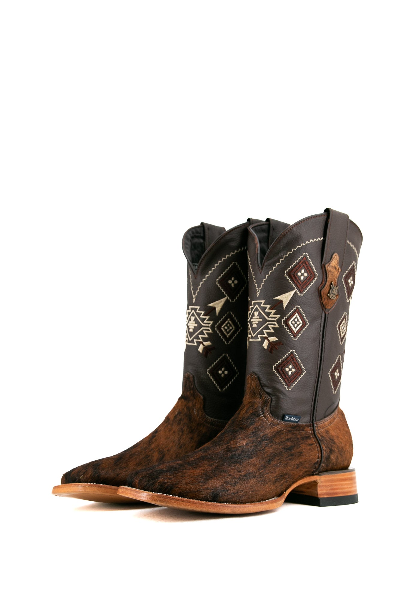Premium Red Angus Cowhide Square Toe Cowboy Boots - Men's Size 12 (Box FM50) - Western Style, Durable & Comfortable for Rodeo, Ranch Work & Country Fashion