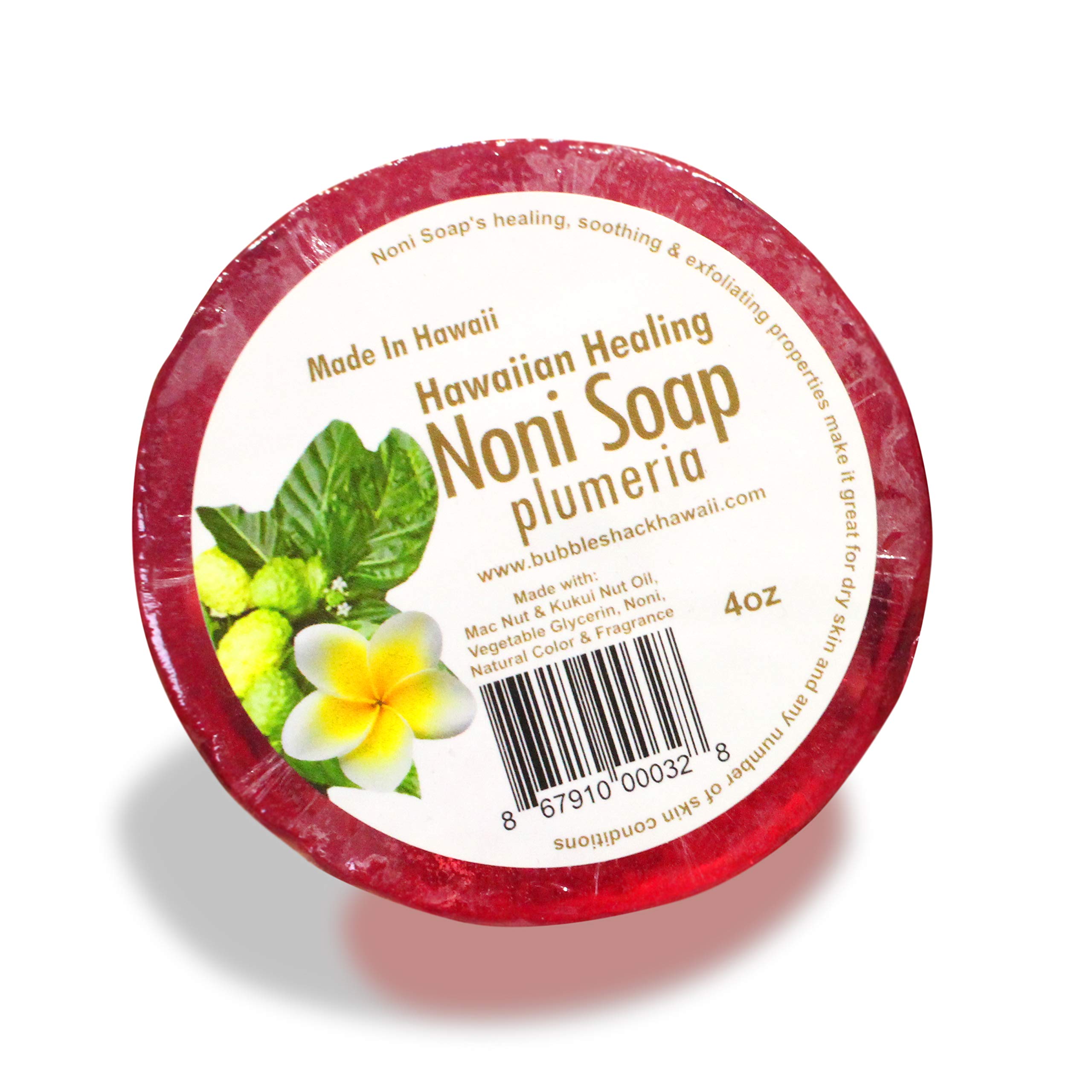 Organic Noni Soap with Plumeria Fragrance - Natural Skin Cleansing Bar for Dry & Sensitive Skin - Perfect for Daily Use, Spa, and Gift Giving