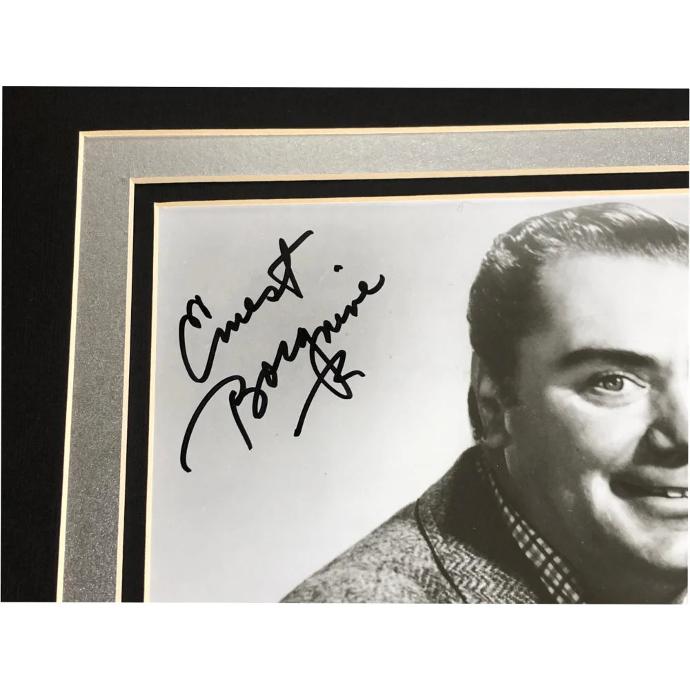 Ernest Borgnine Autographed 8x10 Photo with JSA COA - Matted to 11x14 - Perfect for Mchale's Navy Fans & Collectors - Great for Display in Home, Office, or Man Cave